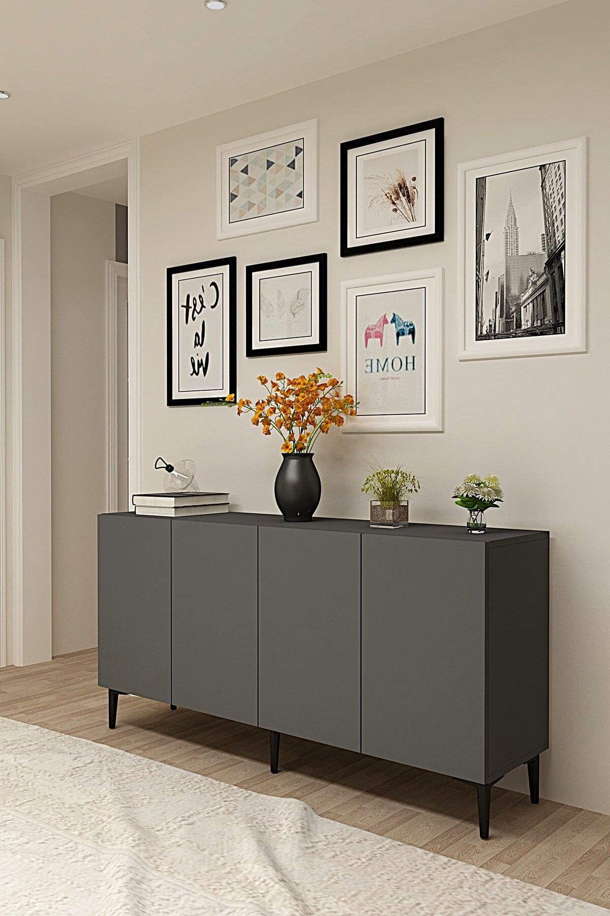 Consola Apolos 150, 150 x 75 x 32 cm, PAL melaminat — imaginea 6