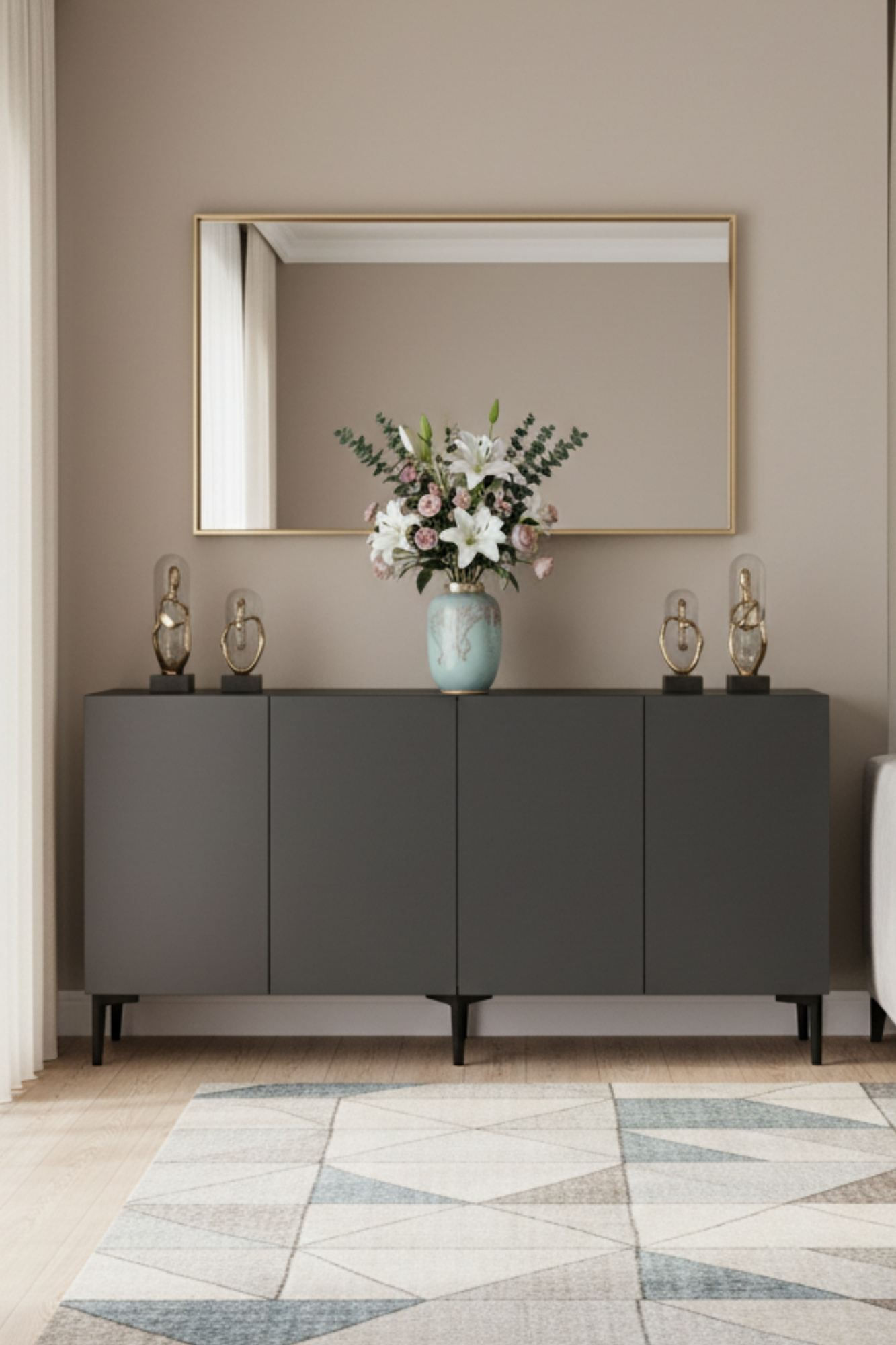 Consola Apolos 150, 150 x 75 x 32 cm, PAL melaminat — imaginea 7