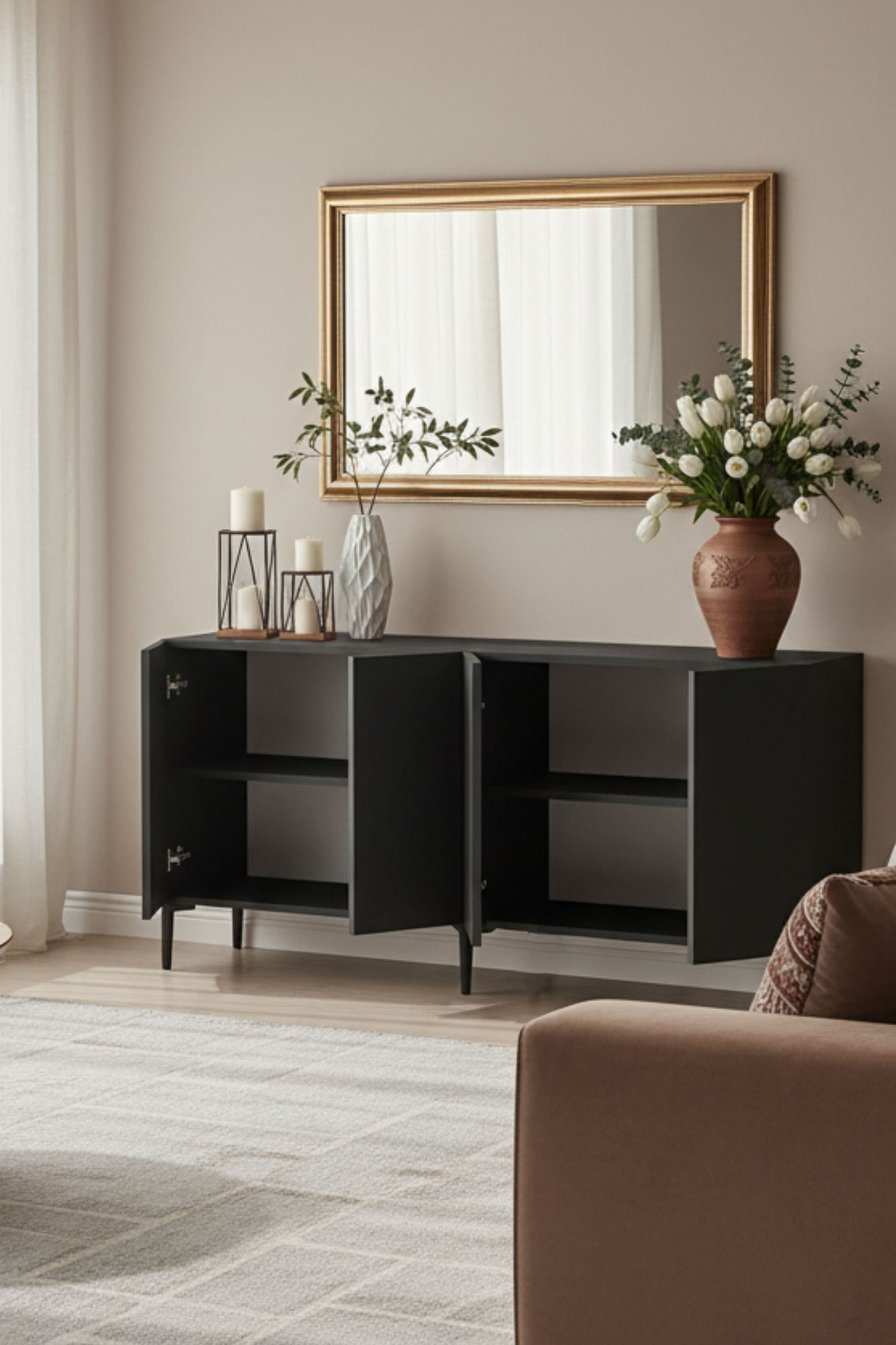 Consola Apolos 150, 150 x 75 x 32 cm, PAL melaminat — imaginea 8