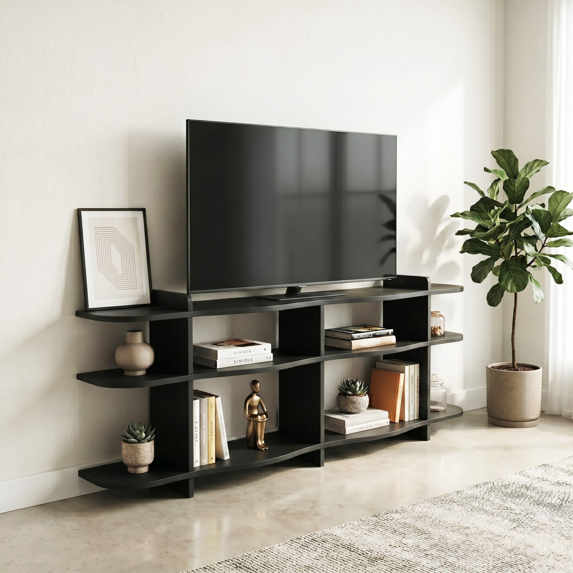 Consolă Flusso, 170 x 65 x 30 cm, PAL melaminat — imaginea 4