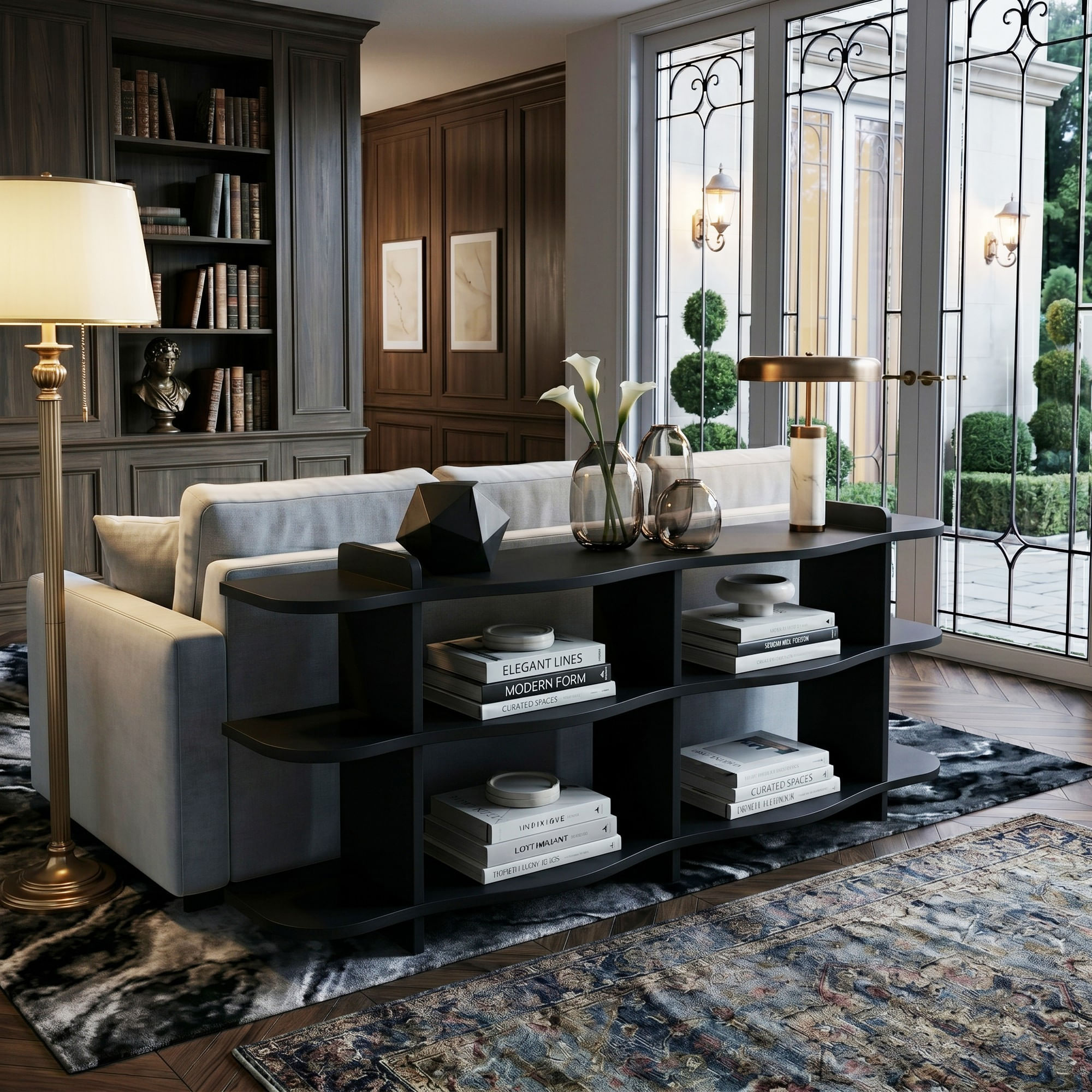 Consolă Flusso, 170 x 65 x 30 cm, PAL melaminat — imaginea 13