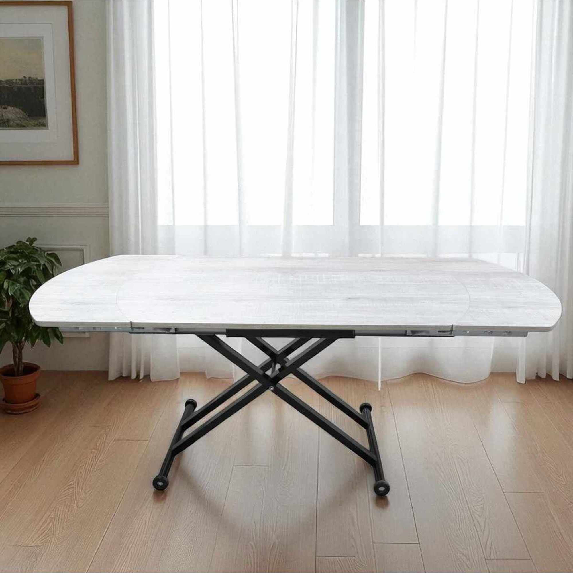 Masă dining Yan Yari Oval, MDF, capacitate 125 kg — imaginea 5
