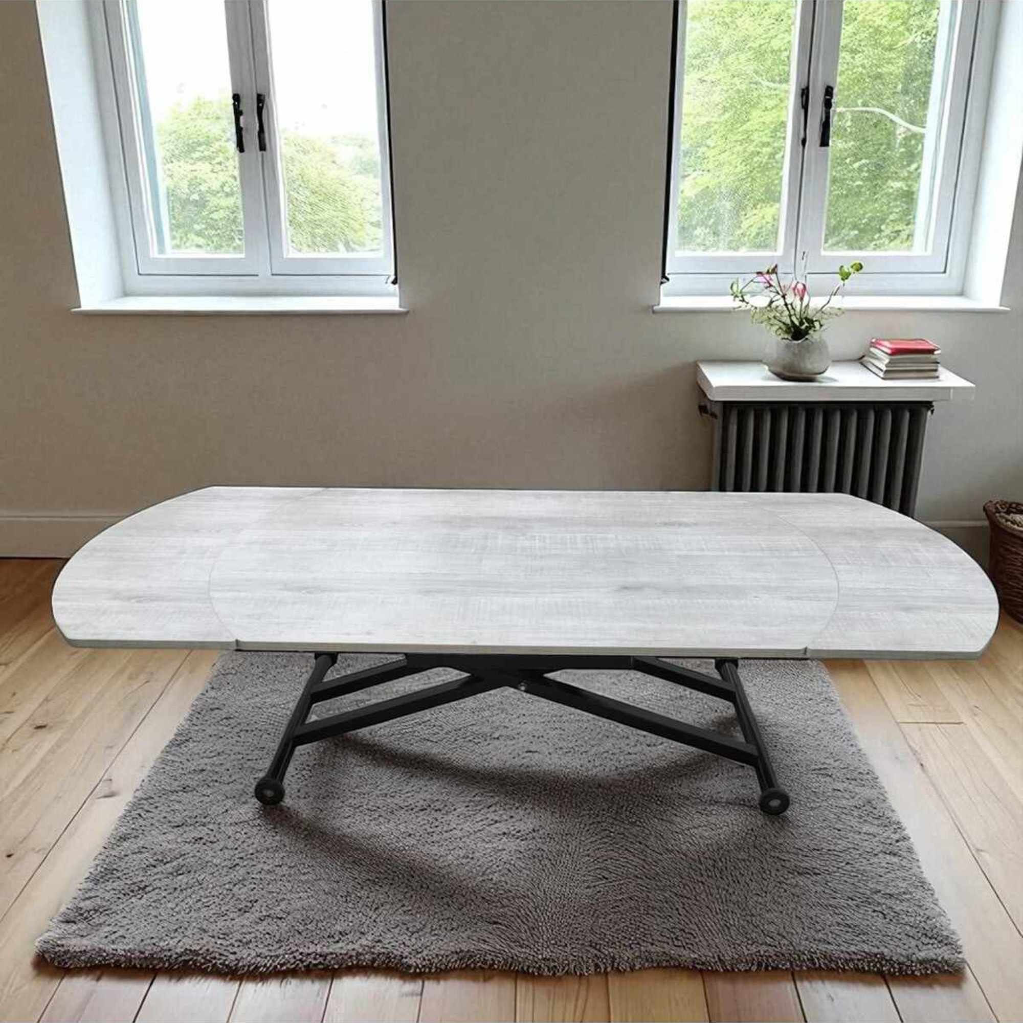 Masă dining Yan Yari Oval, MDF, capacitate 125 kg — imaginea 6