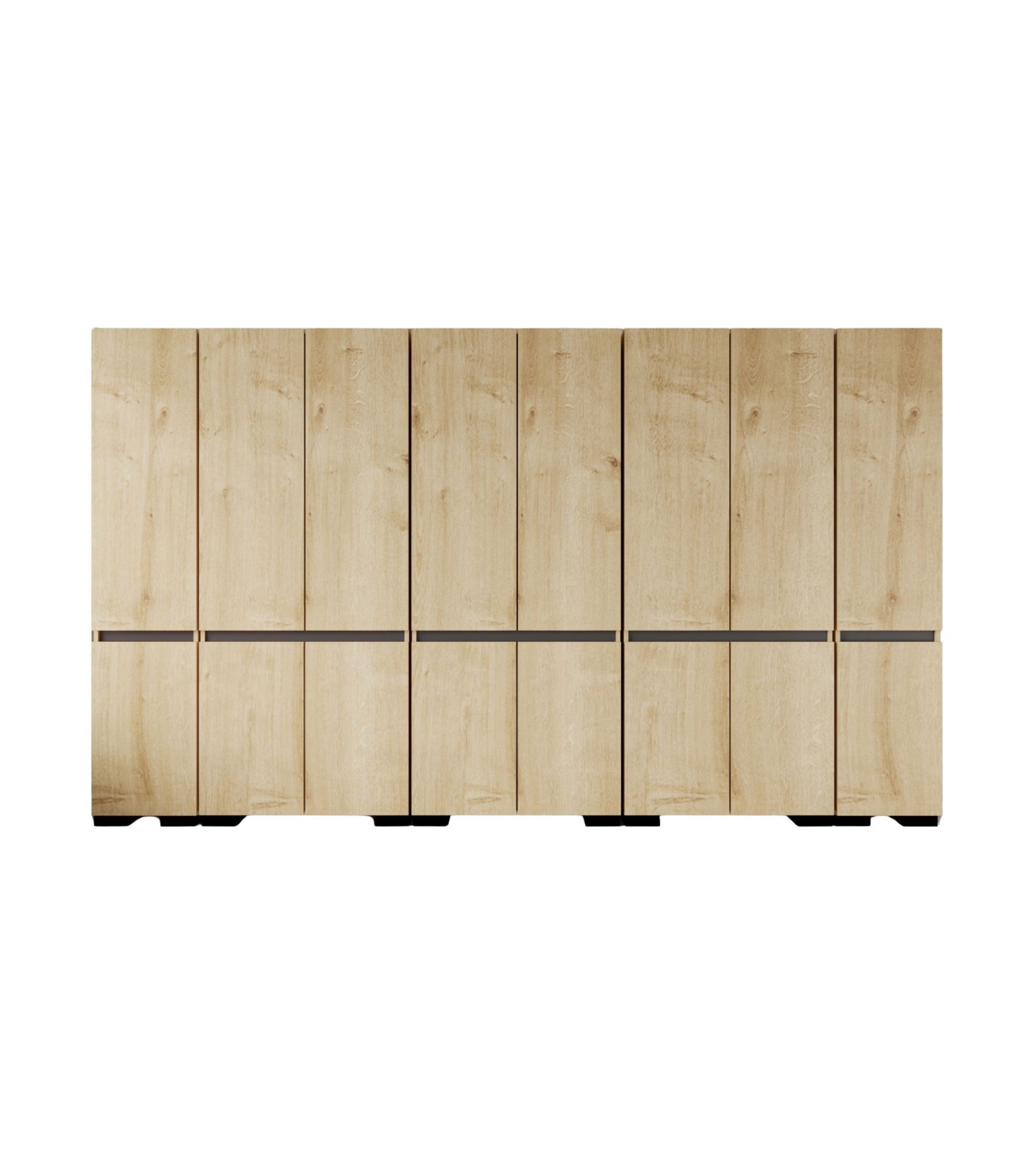 Dulap haine Floransa 360, 360 x 210 x 52 cm, PAL melaminat, spațiu de depozitare, fixare pe perete, capacitate 30 kg — imaginea 4