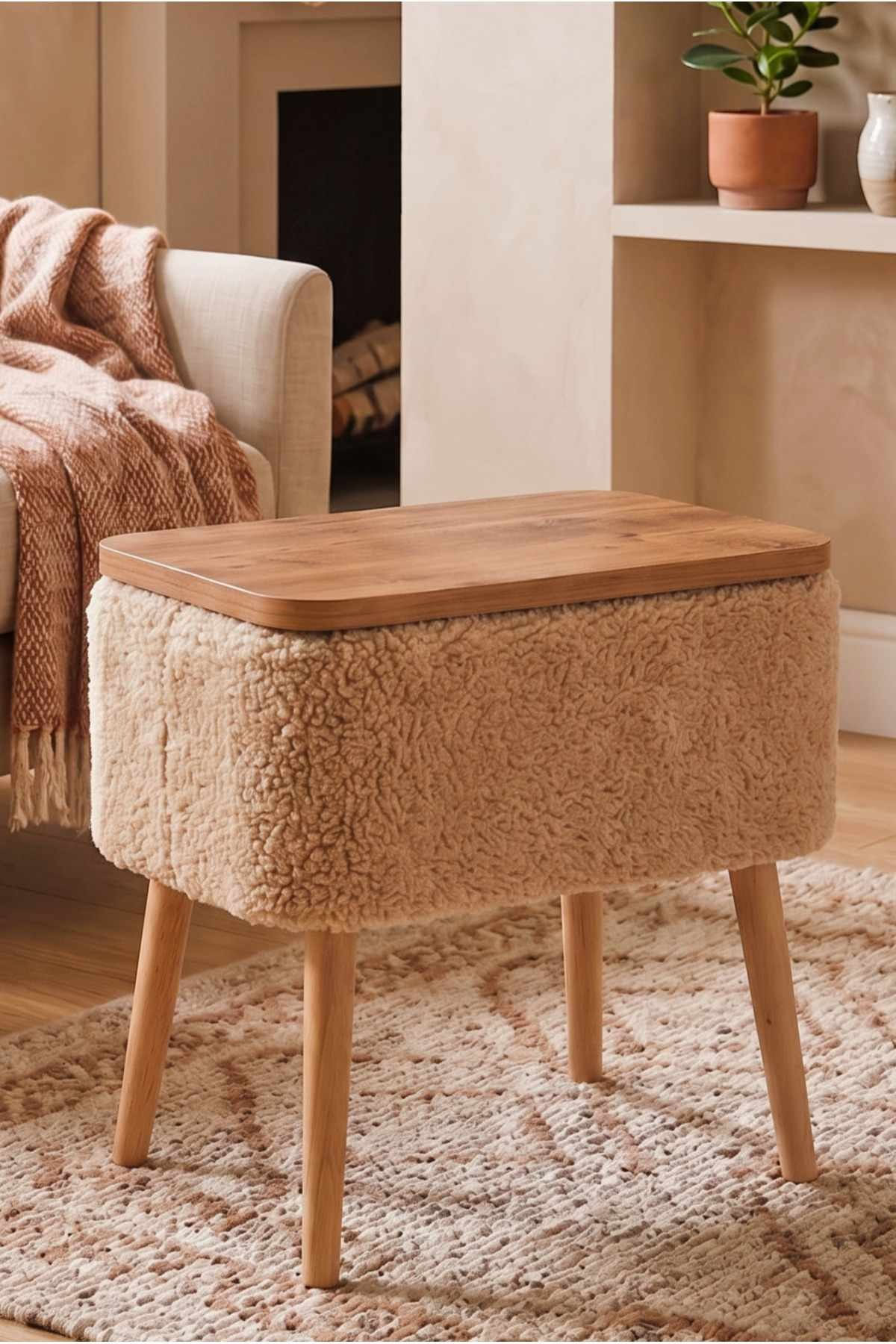 Noptieră Puf02Peka02, 60 x 55 x 30 cm, PAL melaminat — imaginea 2