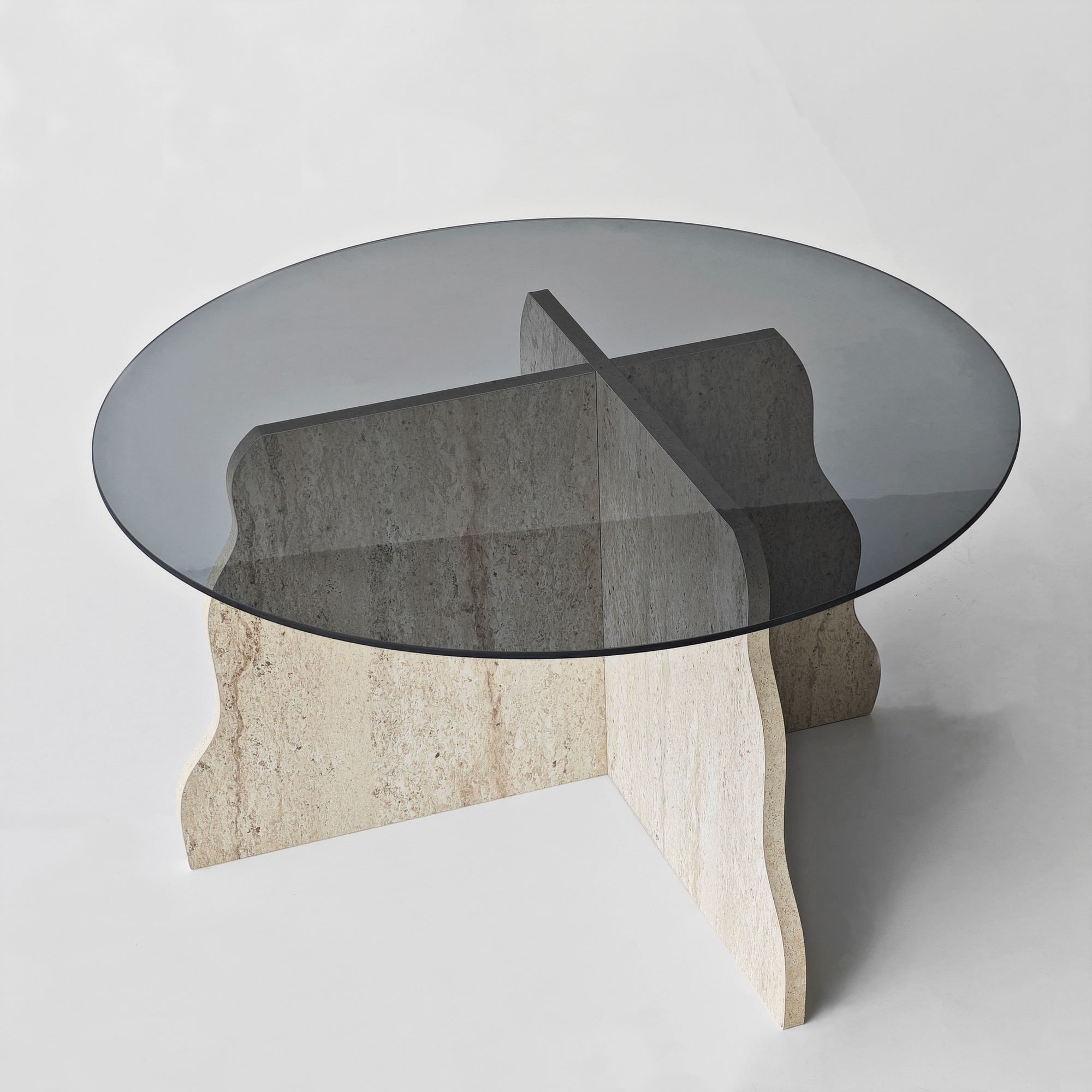 Masă de cafea Butterfly, 75 x 40 x 75 cm, PAL melaminat, design compact — imaginea 2