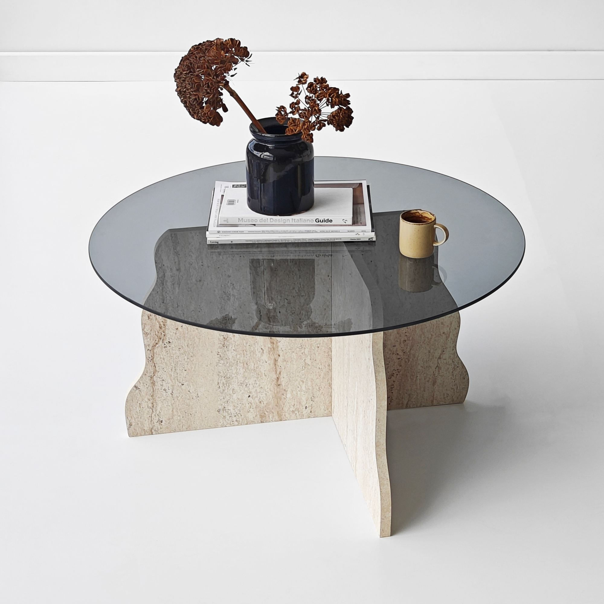 Masă de cafea Butterfly, 75 x 40 x 75 cm, PAL melaminat, design compact — imaginea 4