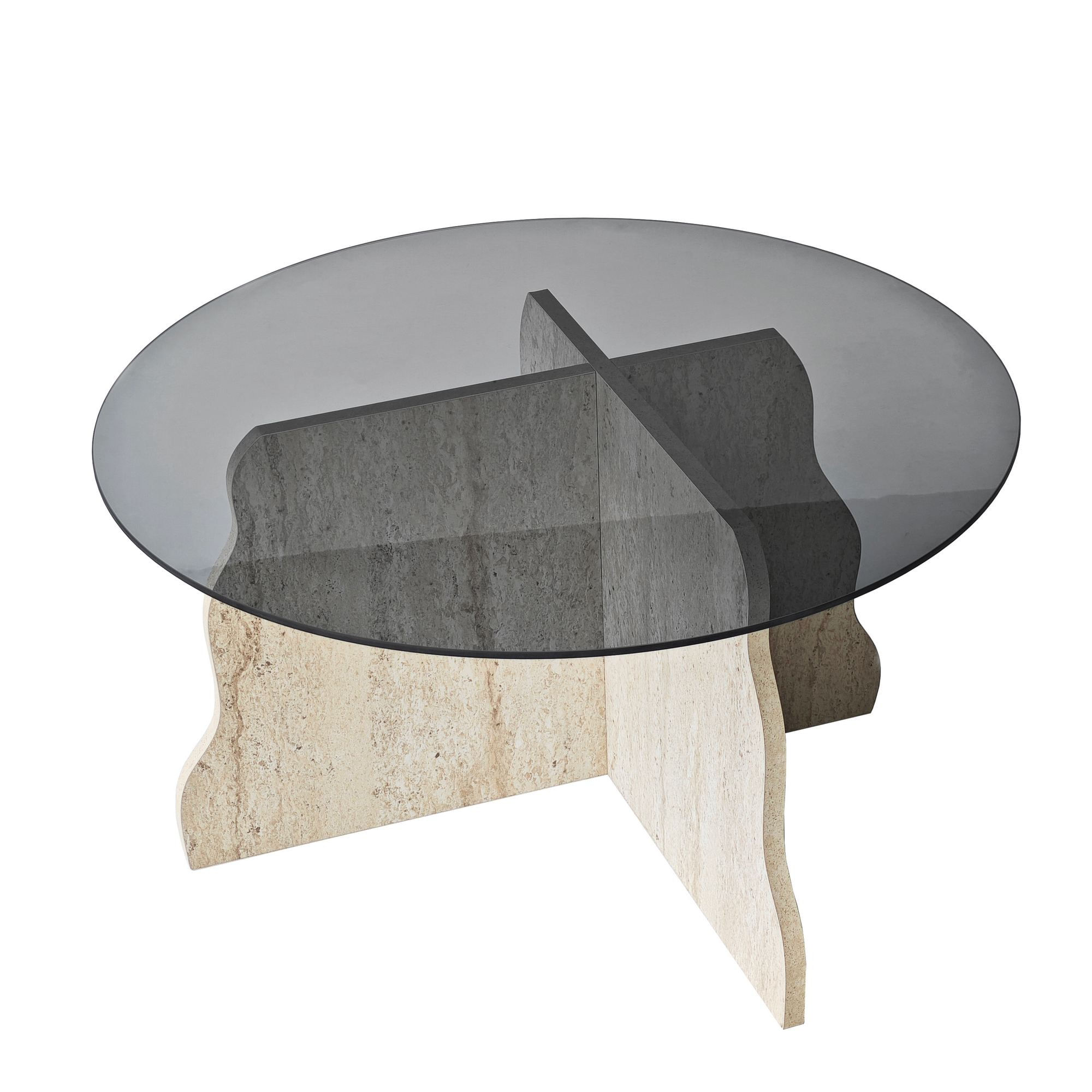 Masă de cafea Butterfly, 75 x 40 x 75 cm, PAL melaminat, design compact — imaginea 8