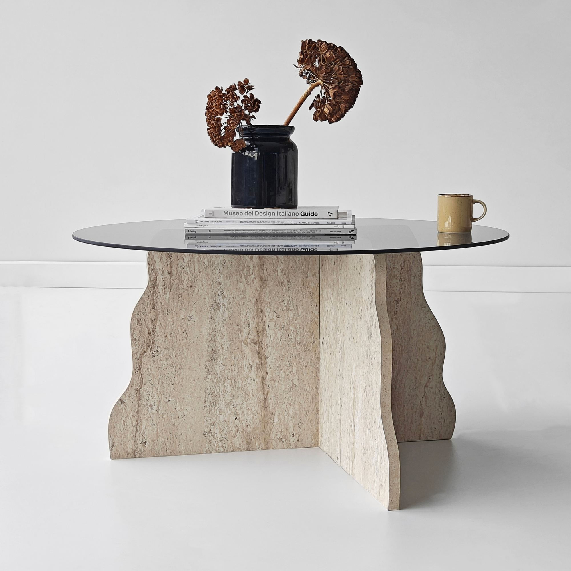Masă de cafea Butterfly, 75 x 40 x 75 cm, PAL melaminat, design compact — imaginea 9