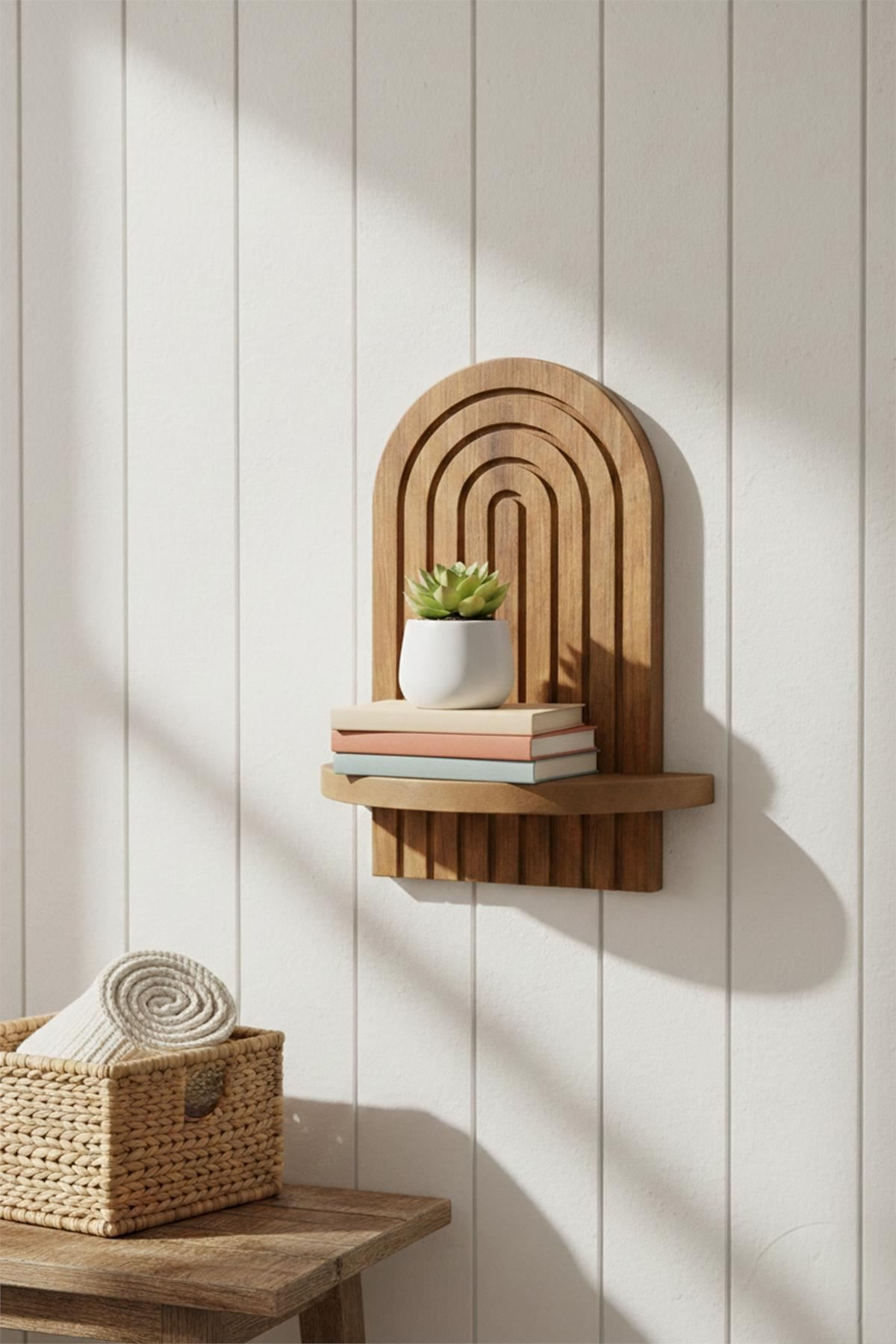 Raft de perete Artmtkwll1, 20 x 35 x 13 cm, PAL melaminat, design modern — imaginea 2