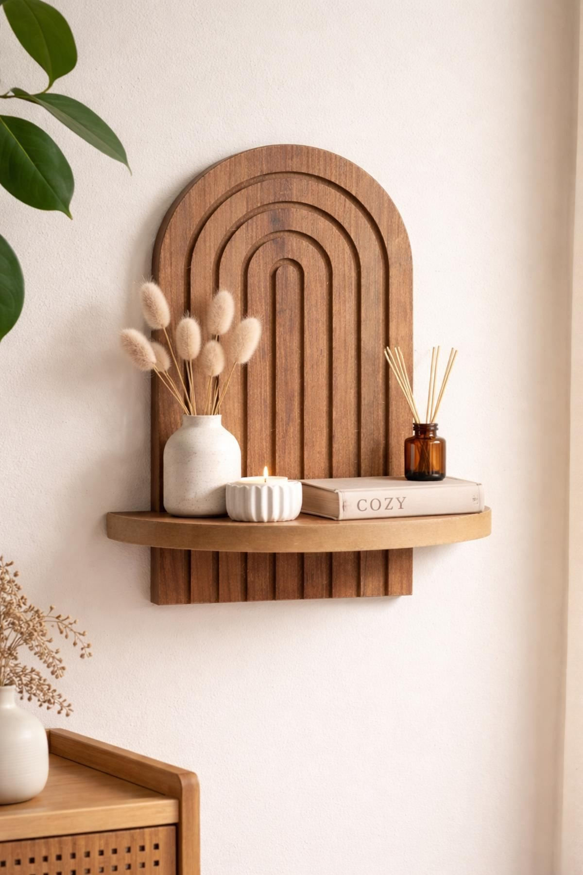 Raft de perete Artmtkwll1, 20 x 35 x 13 cm, PAL melaminat, design modern — imaginea 3