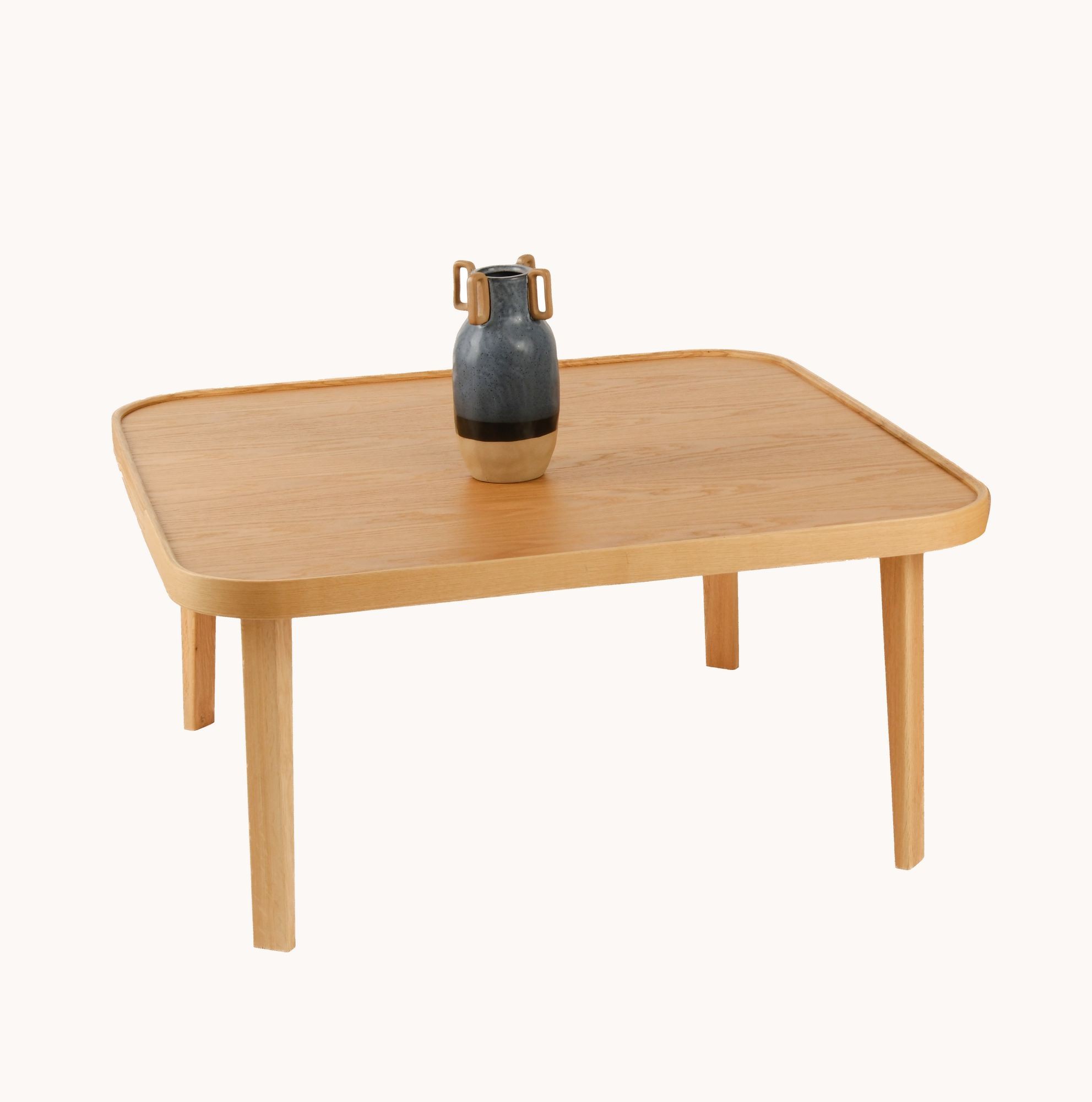 Masă de cafea Hera 90, 90 x 42 x 90 cm, MDF, design compact — imaginea 3