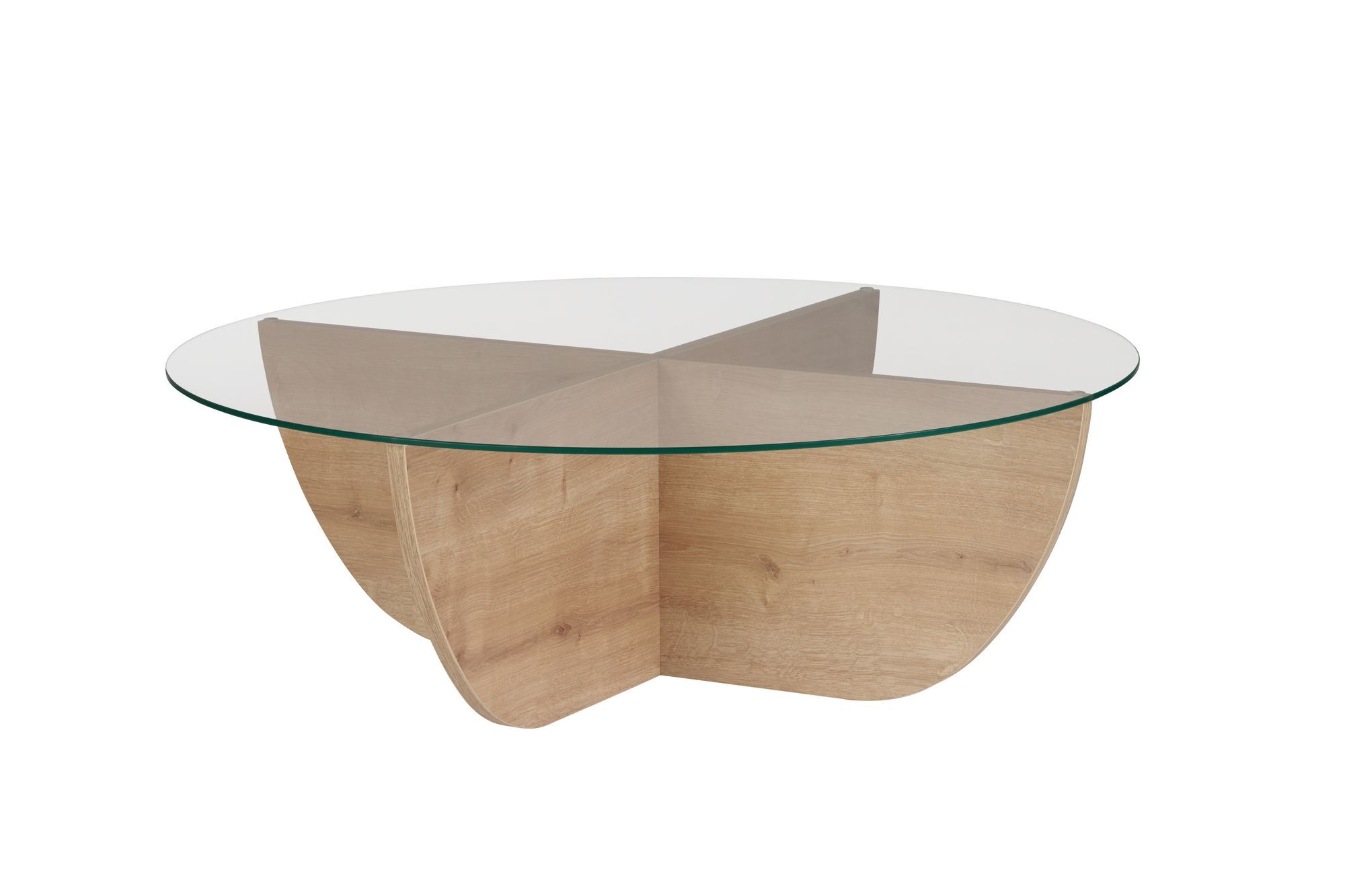 Masă de cafea Liya, 90 x 30 x 90 cm, PAL melaminat, design compact — imaginea 4