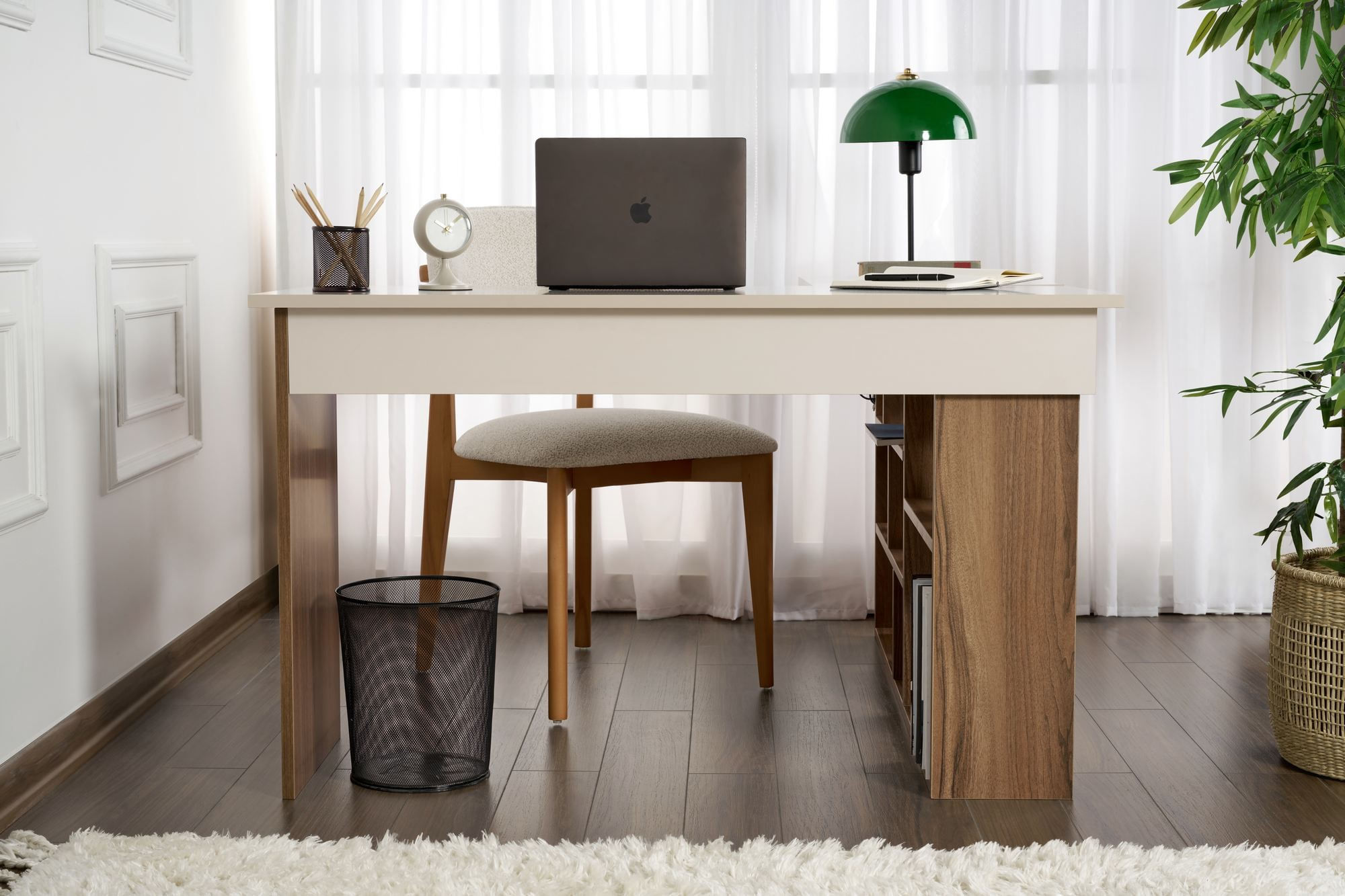 Birou Vesper, 130 x 72 x 120 cm, PAL melaminat — imaginea 5