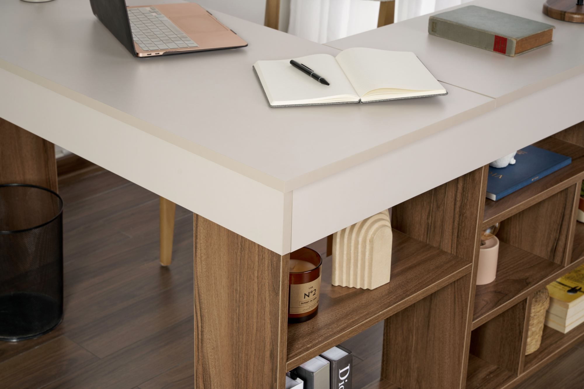 Birou Vesper, 130 x 72 x 120 cm, PAL melaminat — imaginea 6