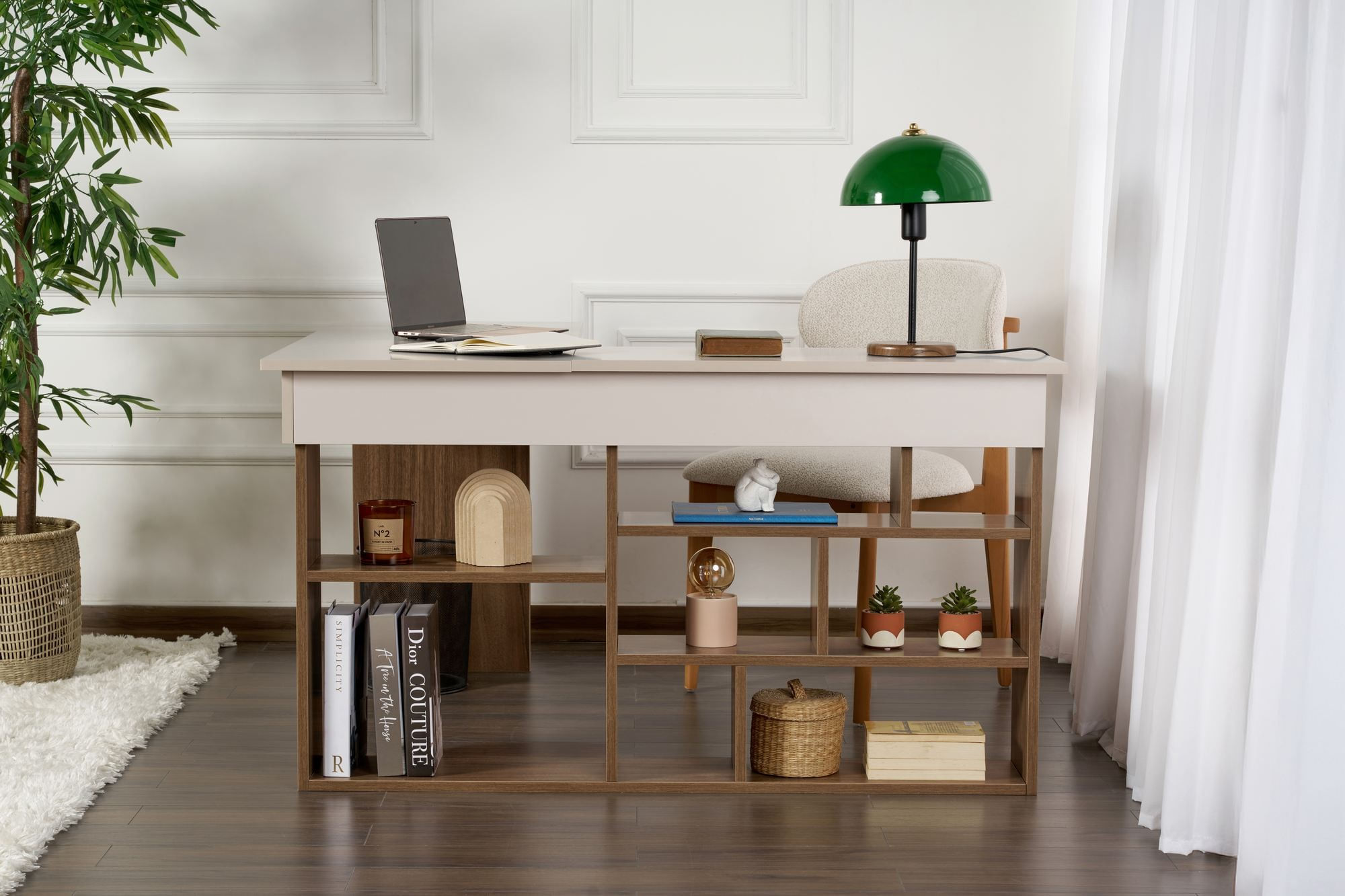 Birou Vesper, 130 x 72 x 120 cm, PAL melaminat — imaginea 7