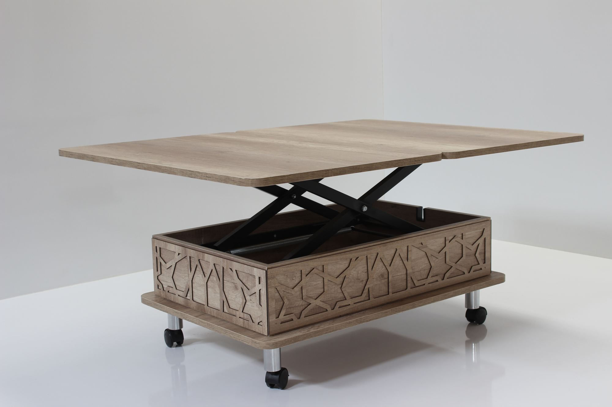 Masă de cafea Adt, 90 x 40 x 60 cm, PAL melaminat, design compact — imaginea 3