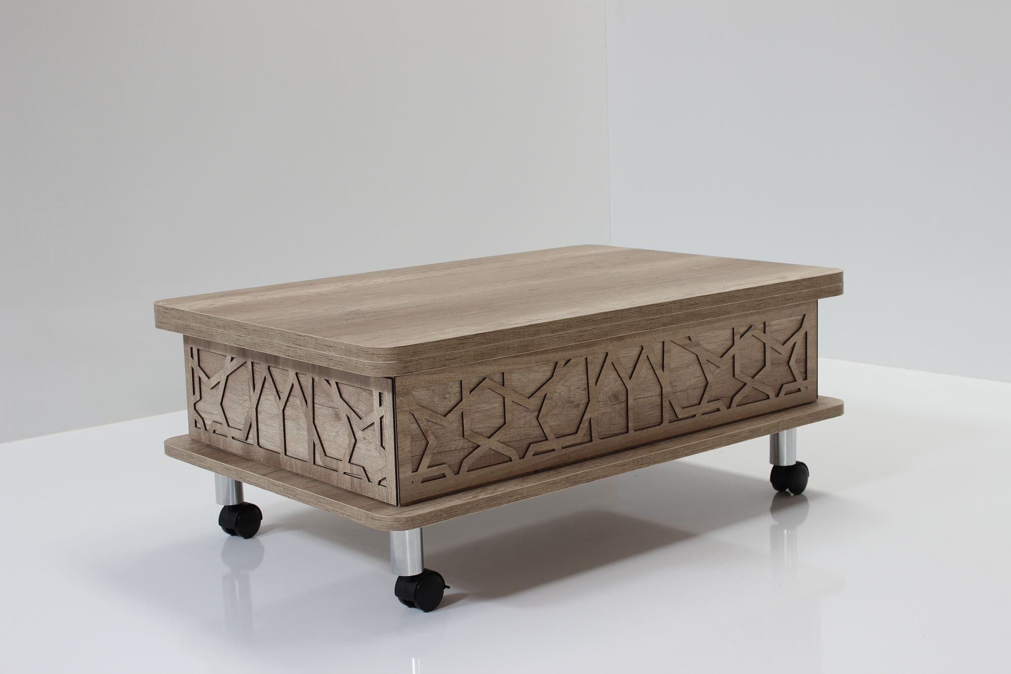 Masă de cafea Adt, 90 x 40 x 60 cm, PAL melaminat, design compact — imaginea 5