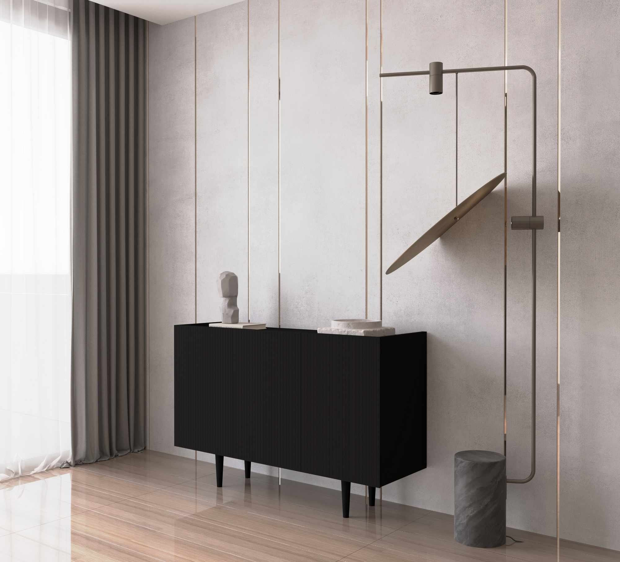 Consolă Capella 120, 120 x 60 x 40 cm, MDF, capacitate 30 kg — imaginea 2