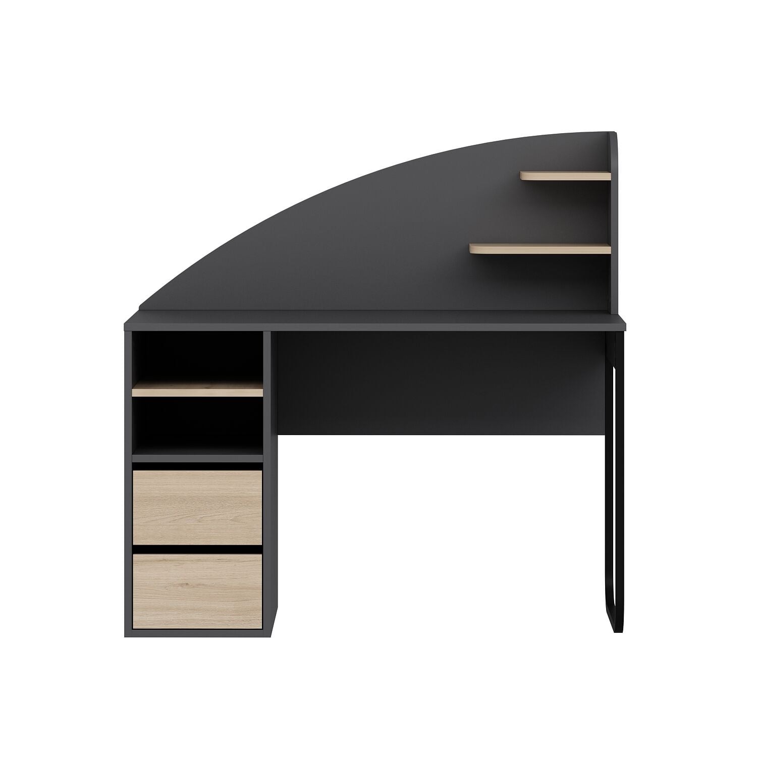 Birou Mirel, 120 x 120 x 60 cm, PAL melaminat — imaginea 2