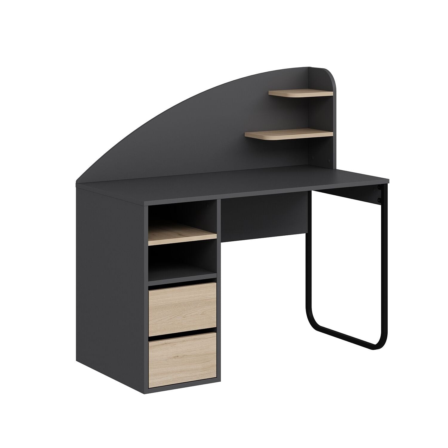 Birou Mirel, 120 x 120 x 60 cm, PAL melaminat — imaginea 3