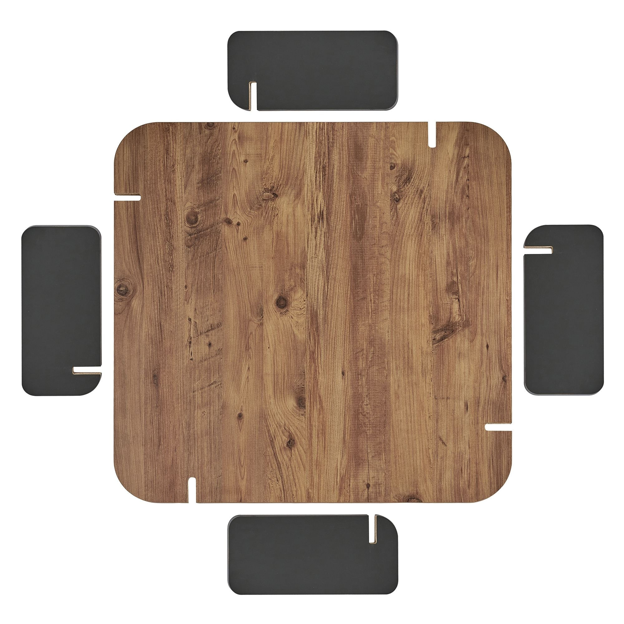 Masă de cafea Marais, 117 x 35 x 117 cm, PAL melaminat, design compact — imaginea 2