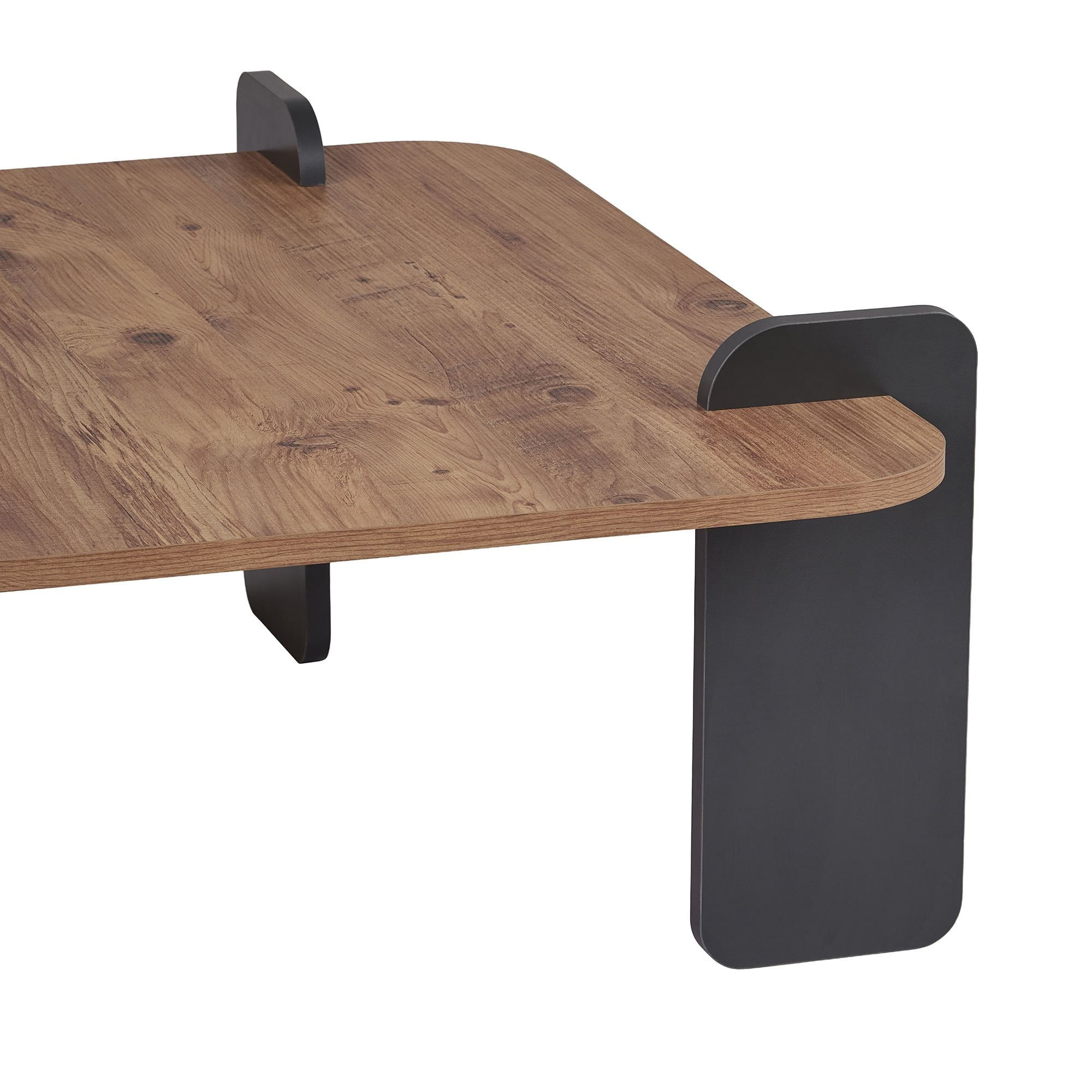 Masă de cafea Marais, 117 x 35 x 117 cm, PAL melaminat, design compact — imaginea 5