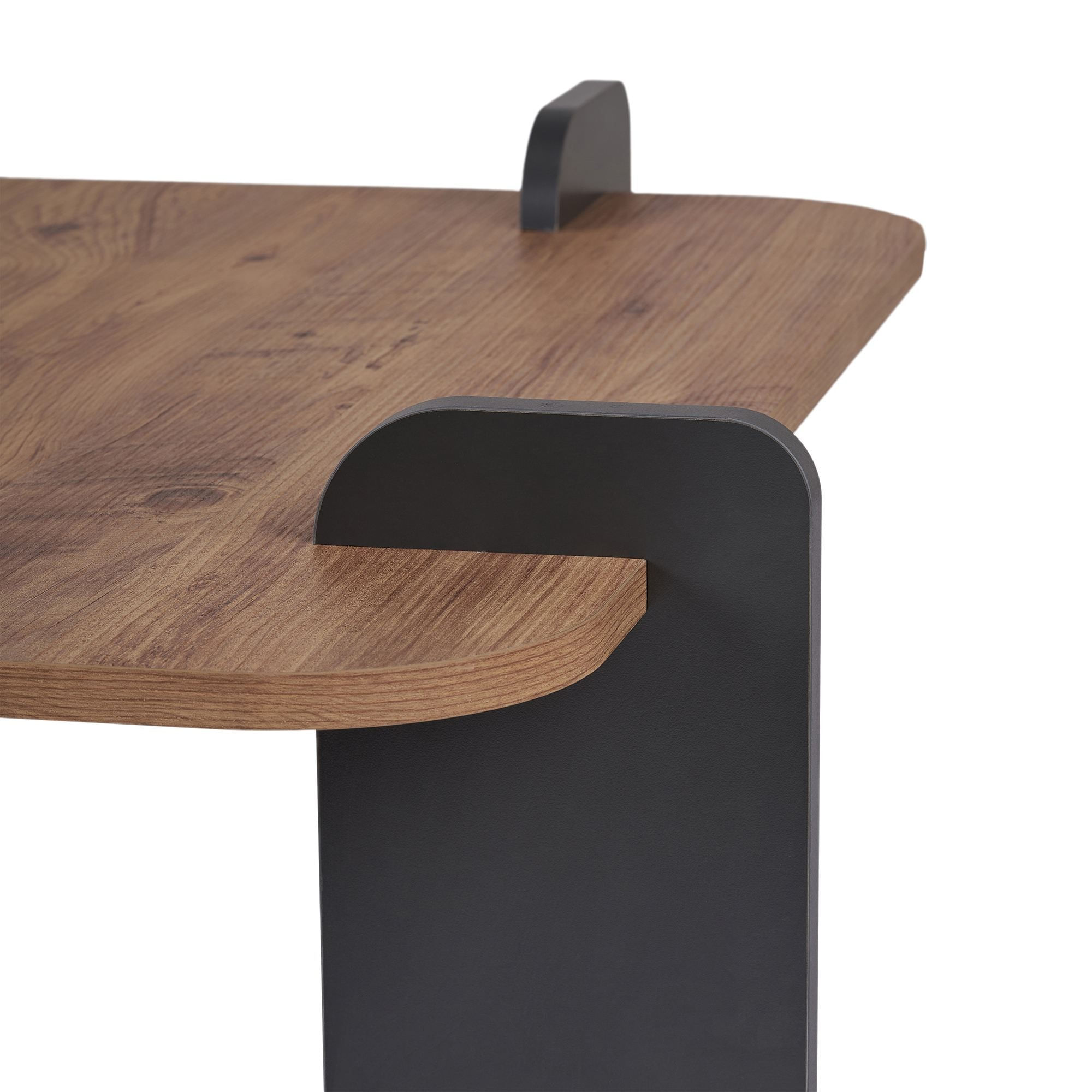 Masă de cafea Marais, 117 x 35 x 117 cm, PAL melaminat, design compact — imaginea 6