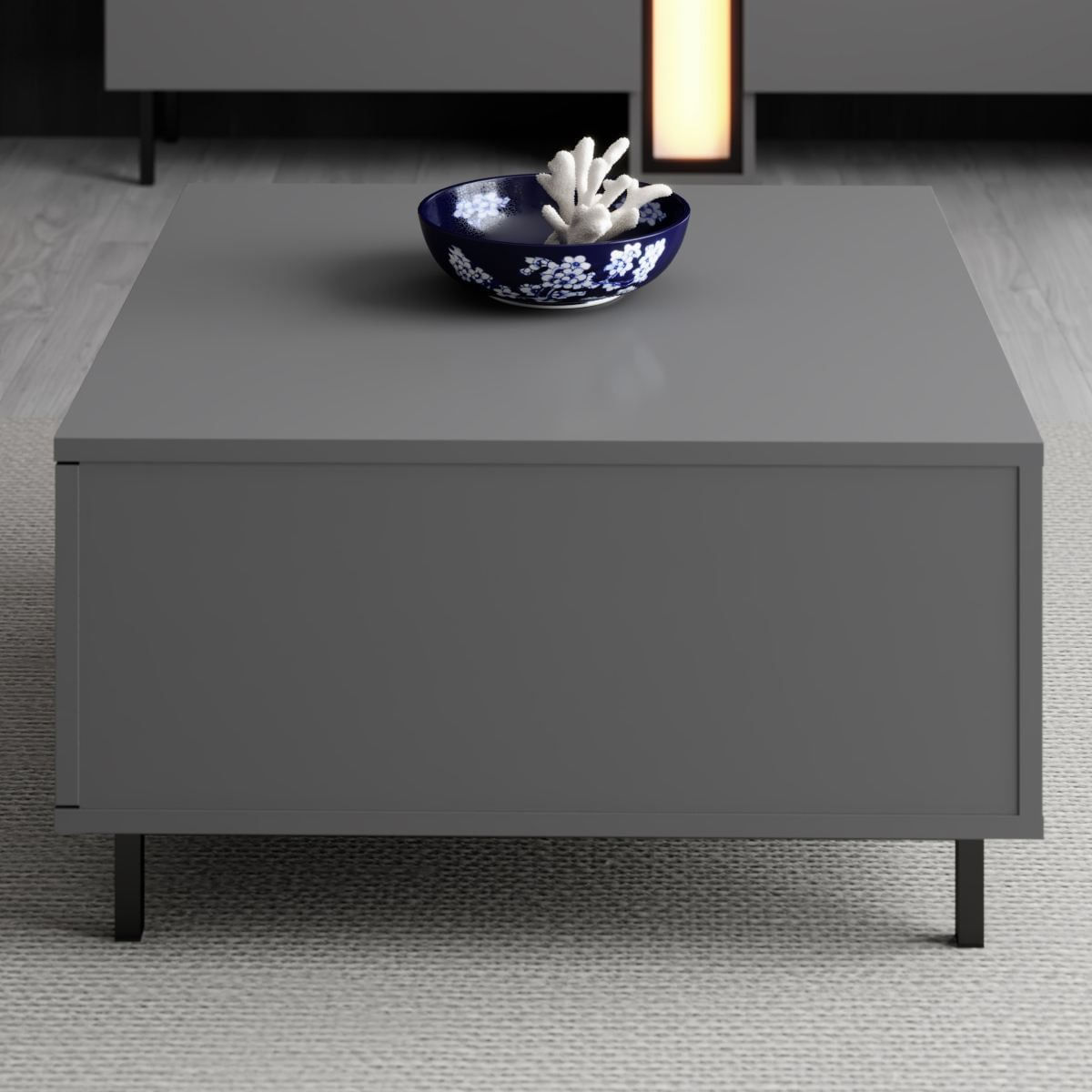 Masă de cafea Paris, 75 x 40 x 75 cm, PAL melaminat, design compact — imaginea 3