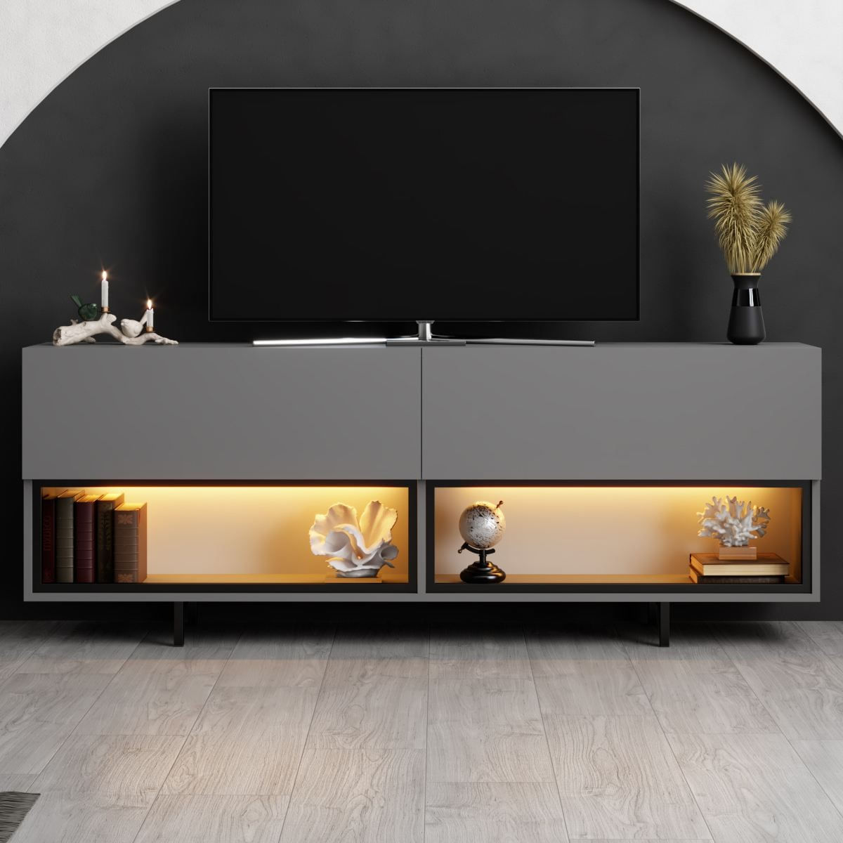 Comodă TV Ekol Down, 180 x 67 x 32 cm, PAL melaminat — imaginea 4