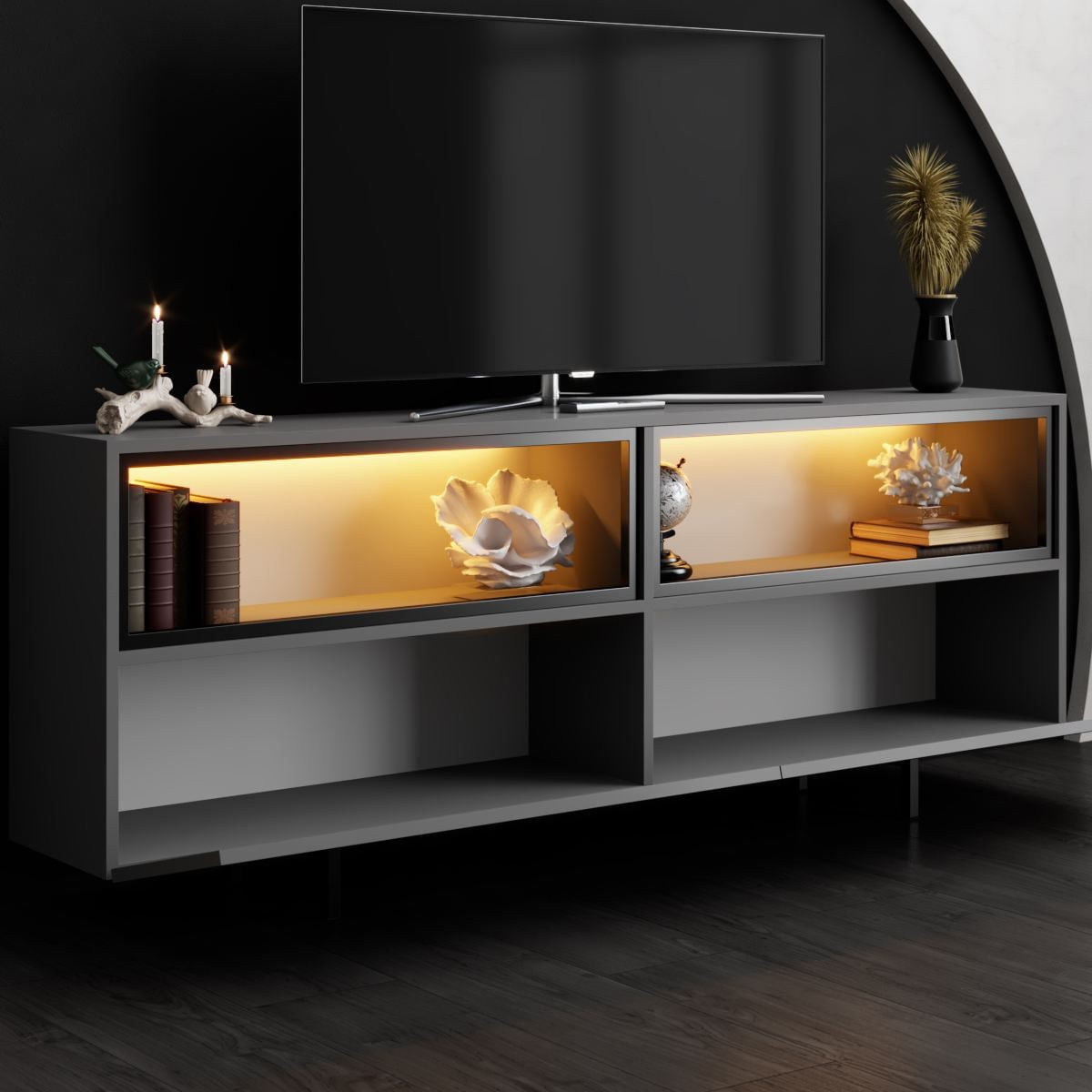 Comodă TV Ekol Up, 180 x 67 x 32 cm, PAL melaminat — imaginea 3