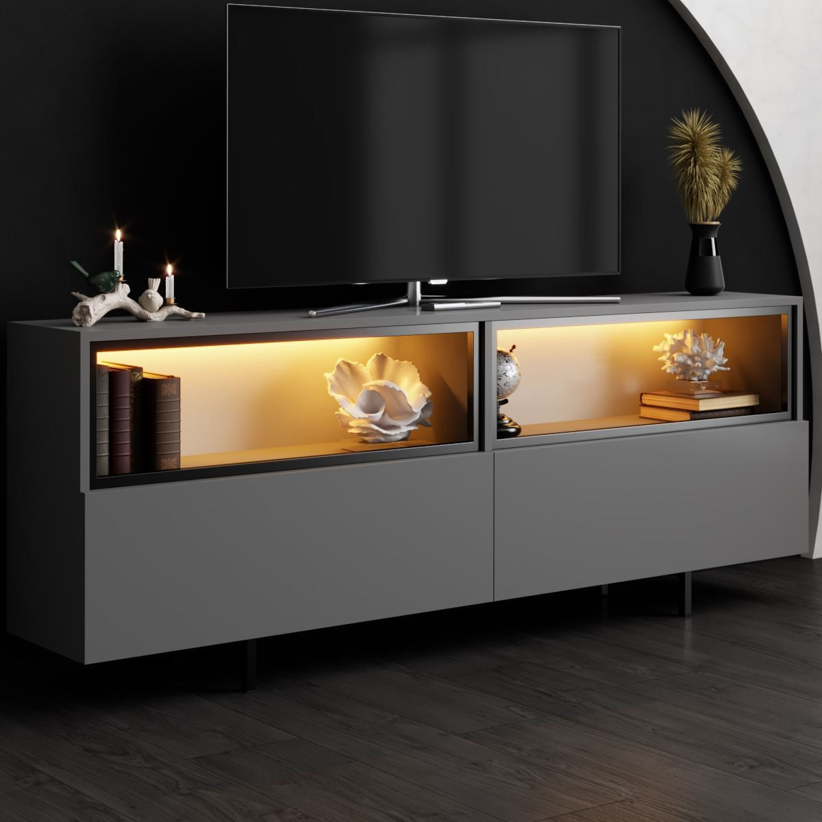 Comodă TV Ekol Up, 180 x 67 x 32 cm, PAL melaminat — imaginea 8