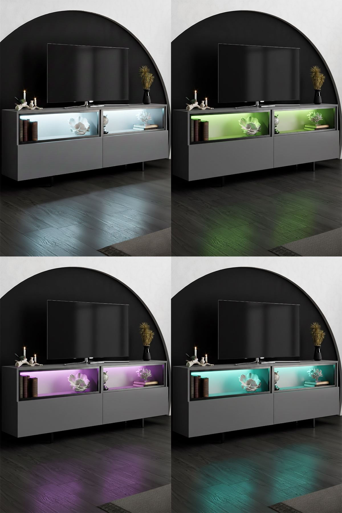 Comodă TV Ekol Up, 180 x 67 x 32 cm, PAL melaminat — imaginea 9