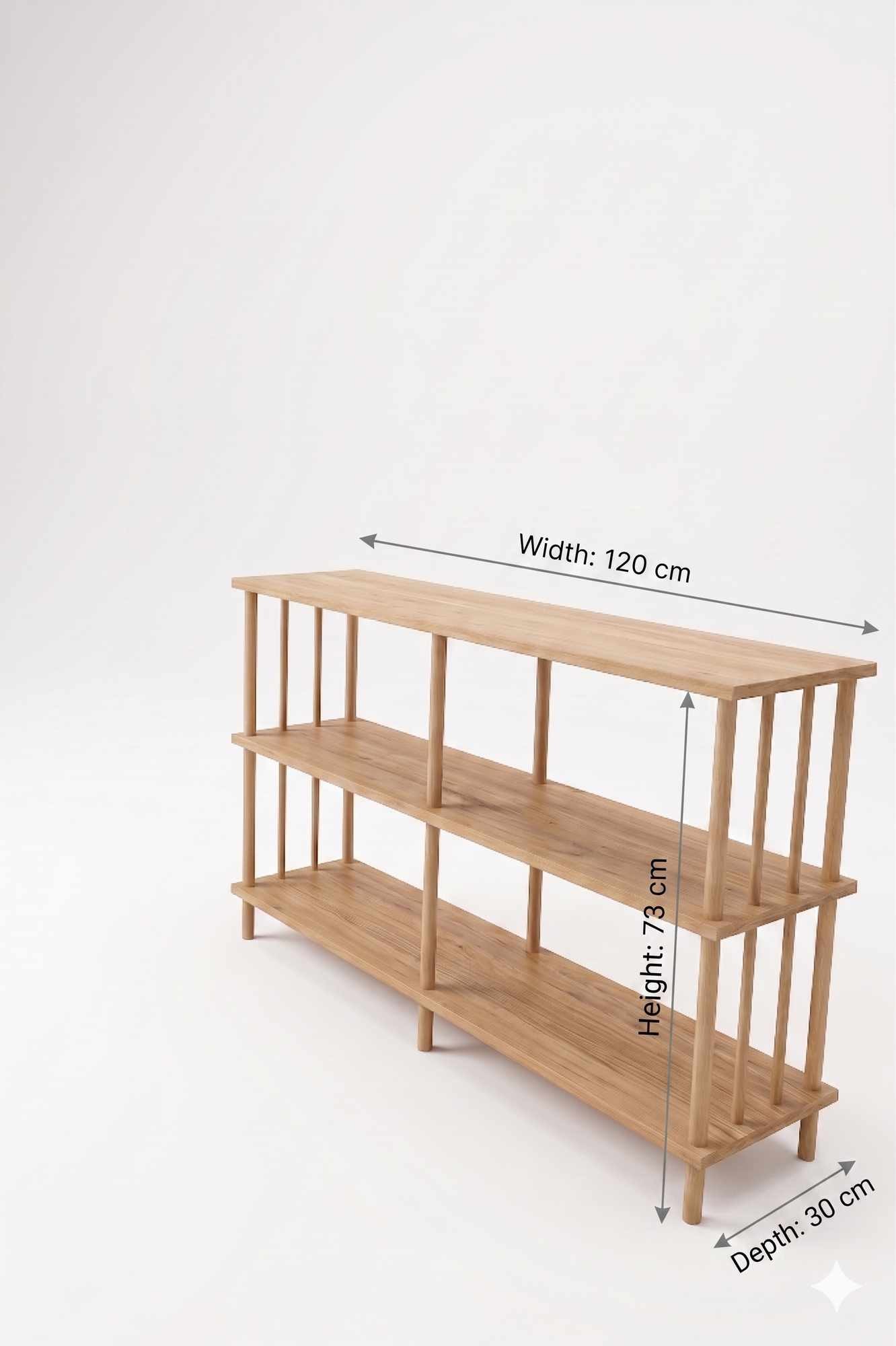 Bufet Peka219, 120 x 73 x 30 cm, PAL melaminat — imaginea 3