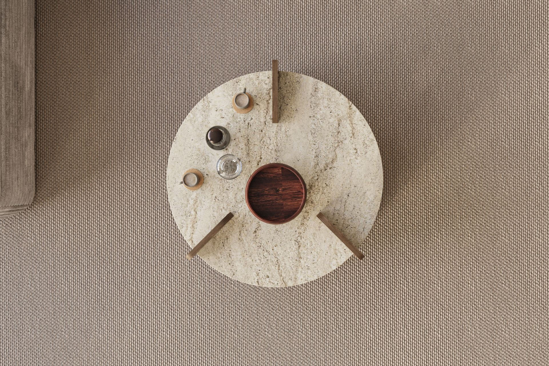 Masă de cafea Oalla, 70 x 45 x 70 cm, PAL melaminat, design compact — imaginea 6