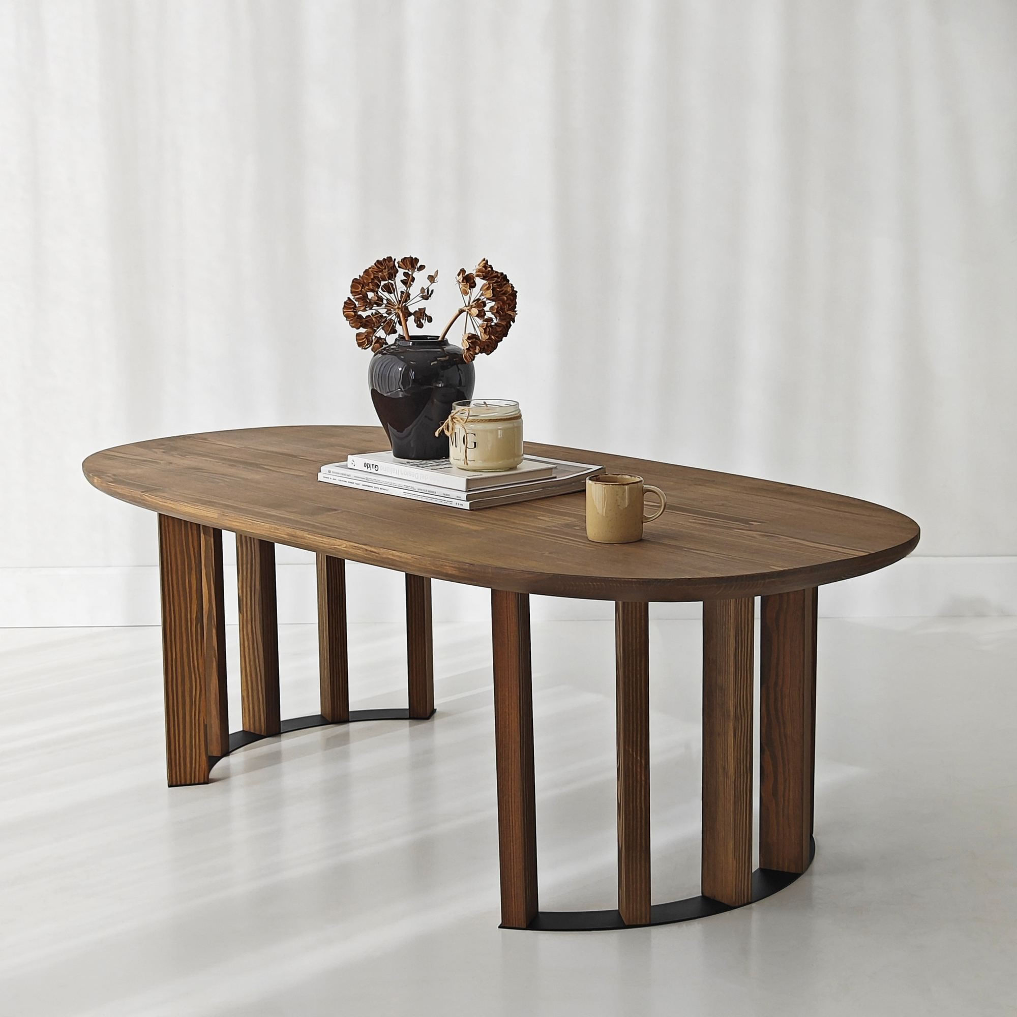 Masă de cafea Elysia, 120 x 40 x 60 cm, lemn, design compact — imaginea 3
