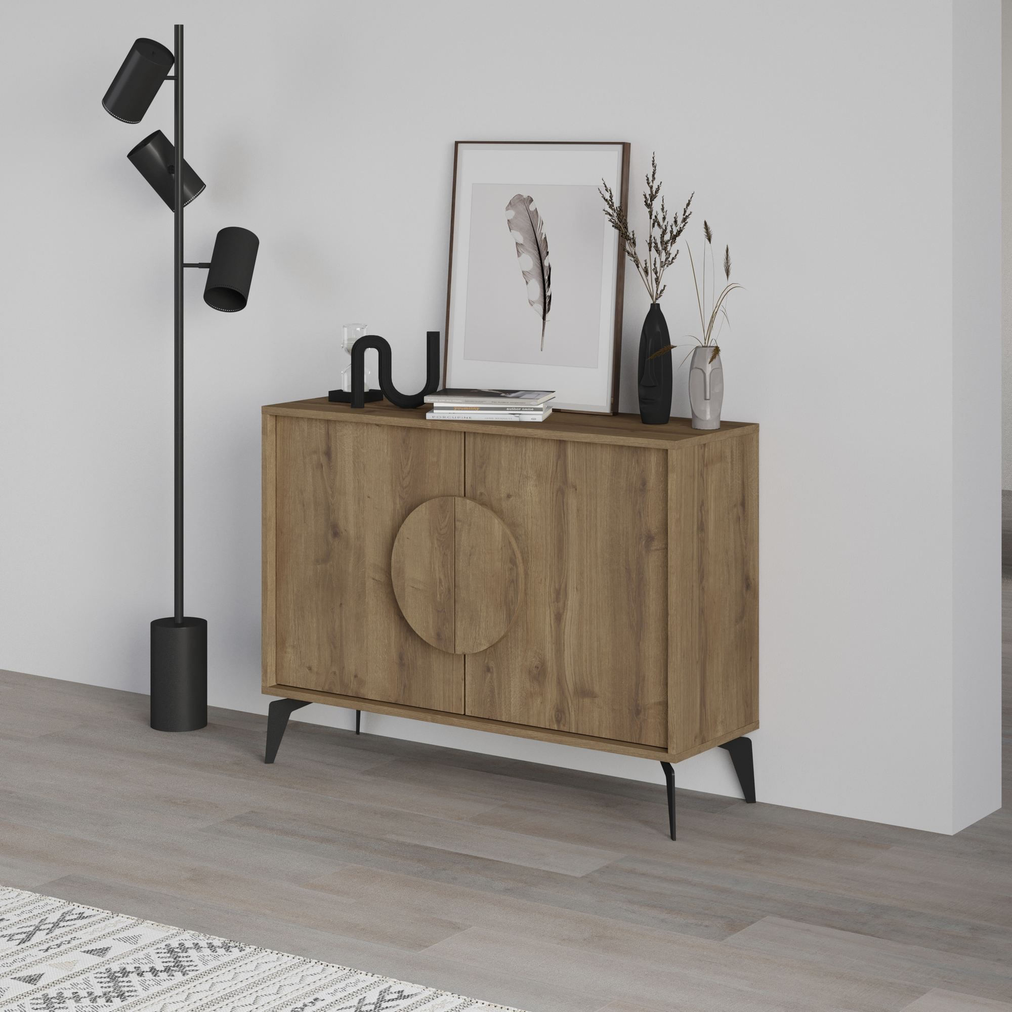 Consolă Gora 110, 110 x 82 x 35, 6 cm, PAL melaminat, spațiu de depozitare, fixare pe perete, capacitate 45 kg — imaginea 2