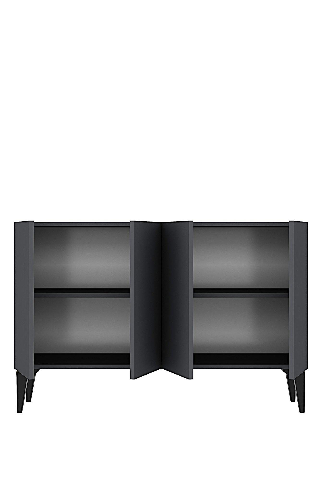 Consola Lipa 120, 120 x 79 x 32 cm, PAL melaminat, spatiu de depozitare, fixare pe perete — imaginea 4