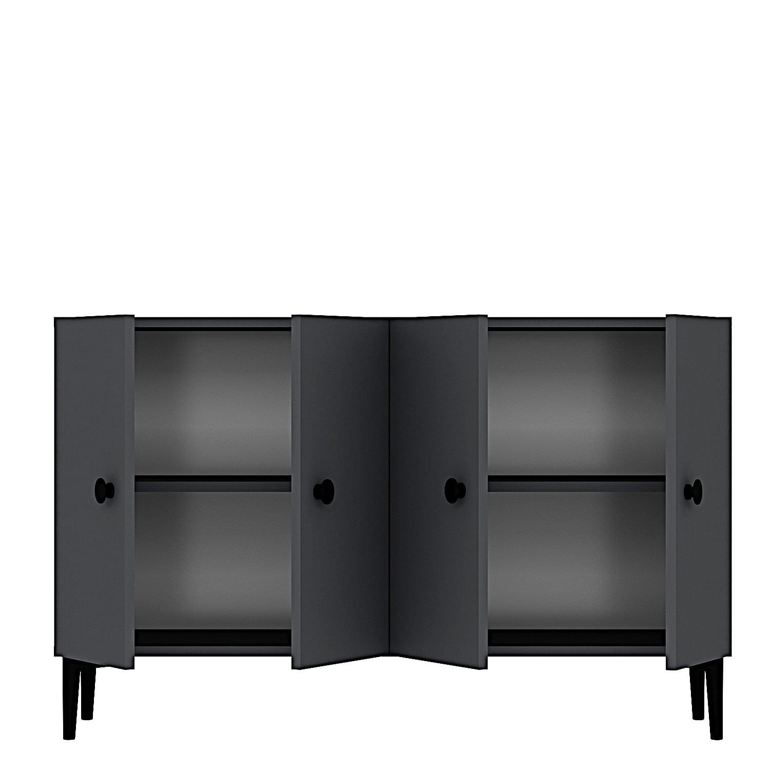 Consola Pella 120, 120 x 75 x 32 cm, PAL melaminat, spatiu de depozitare, fixare pe perete — imaginea 7