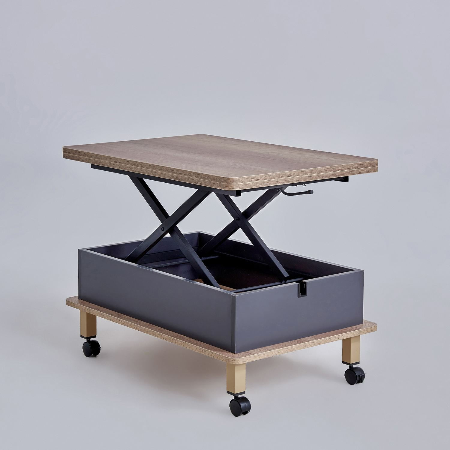 Masă de cafea Helsinki, 90 x 40 x 60 cm, PAL melaminat, design compact — imaginea 6