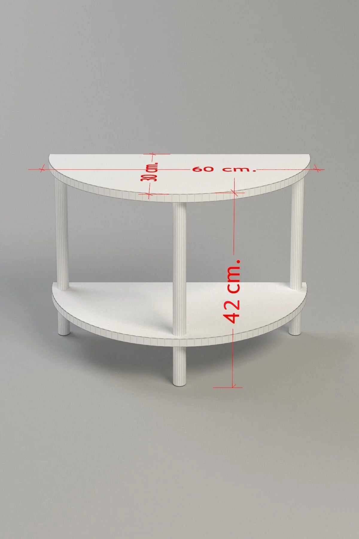 Masă de cafea Peka-0007, 60 x 42 x 30 cm, PAL melaminat, design compact — imaginea 3