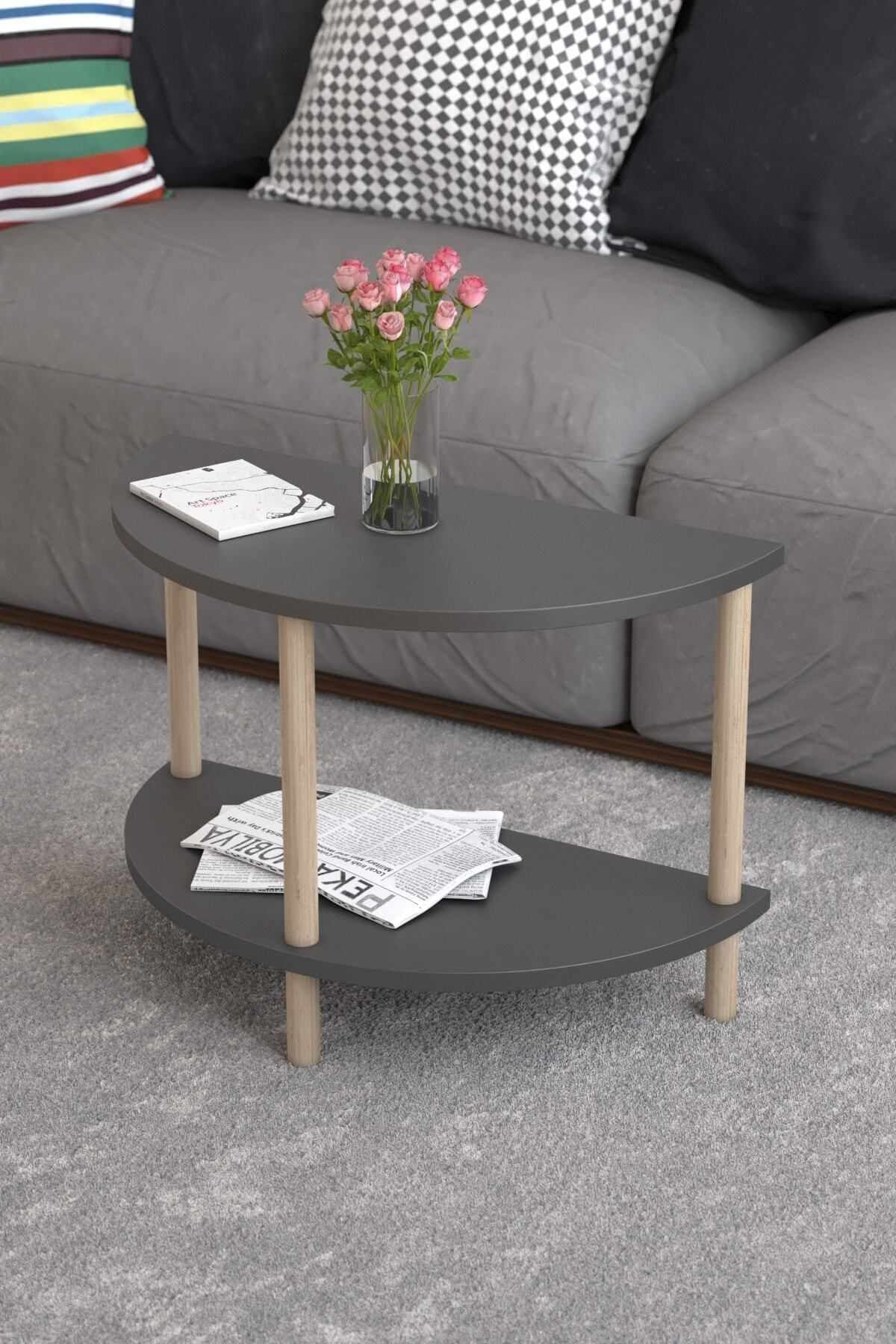 Masă de cafea Peka-0007, 60 x 42 x 30 cm, PAL melaminat, design compact — imaginea 5