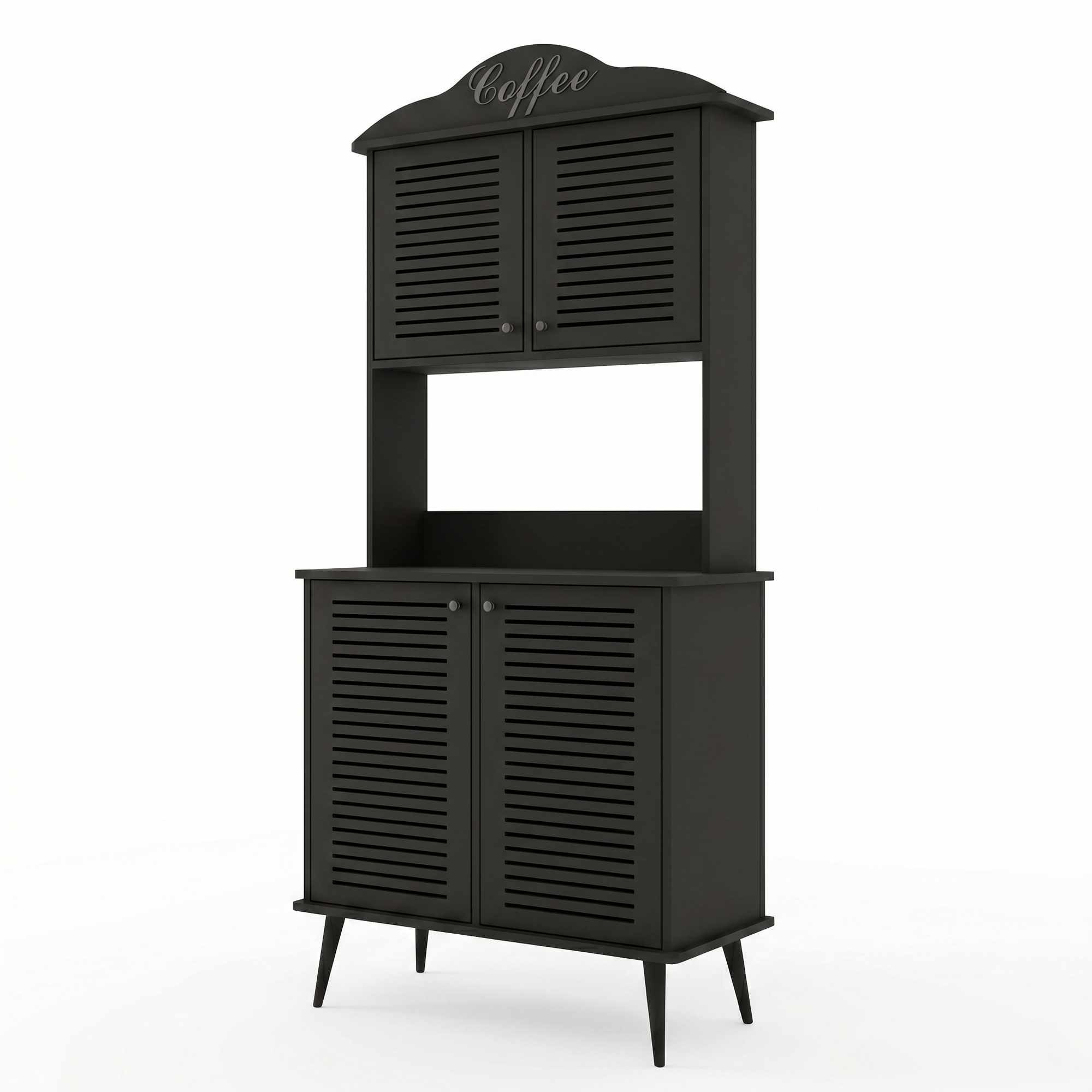 Dulap bar cafea Avior 90, 90 x 170 x 40 cm, MDF, capacitate 35 kg — imaginea 2