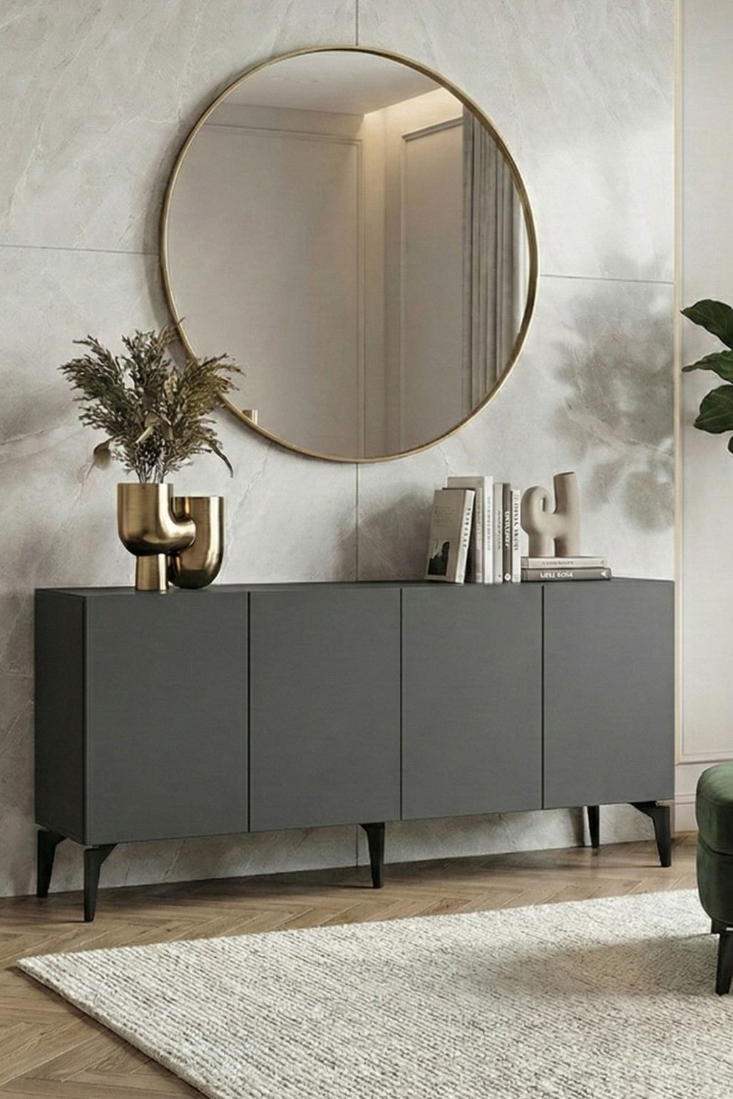 Consola Lipa 150, 125 x 75 x 32 cm, PAL melaminat — imaginea 6