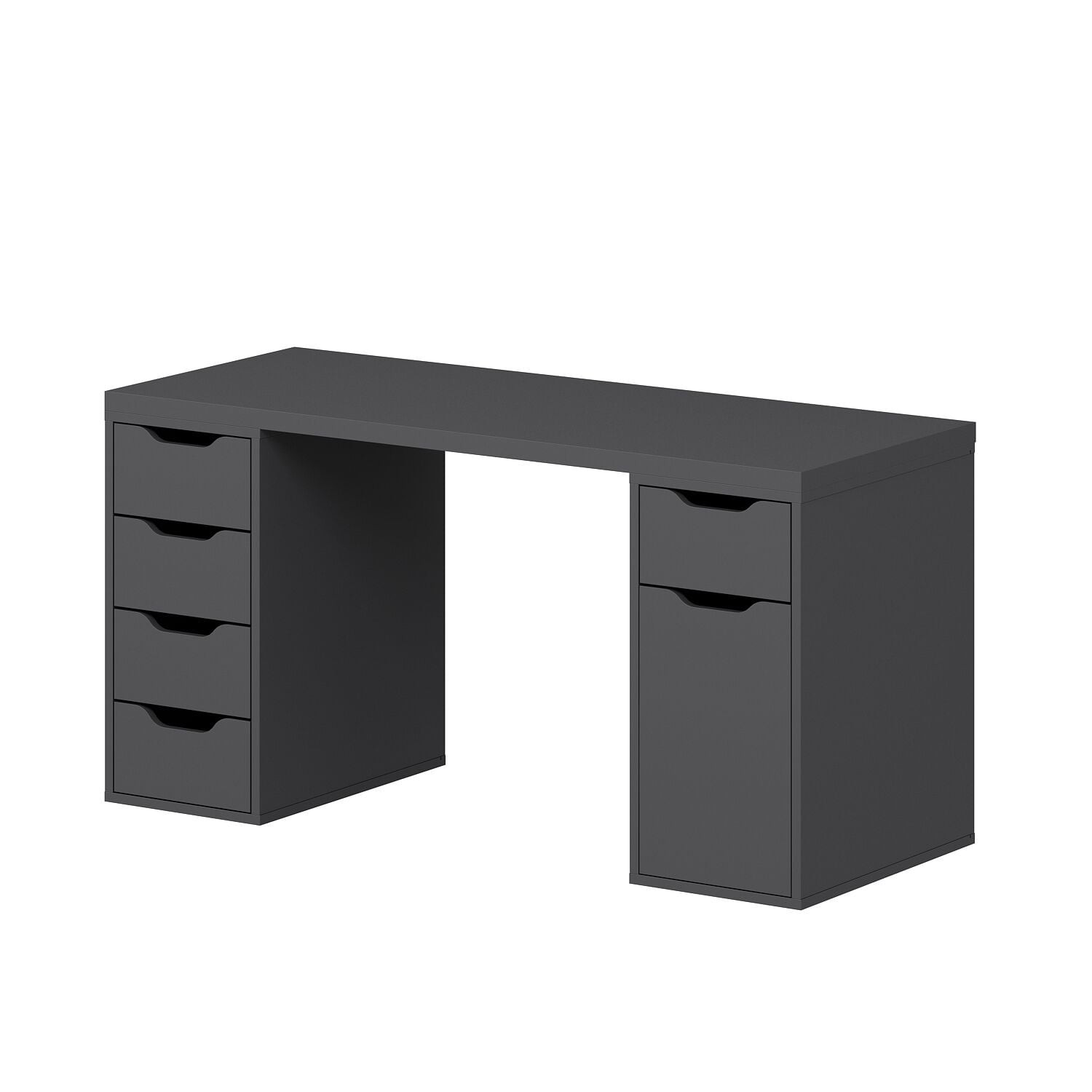 Birou Alen 150cm 5 Drawer Cabinet, 150 x 75 x 60 cm, PAL melaminat — imaginea 2