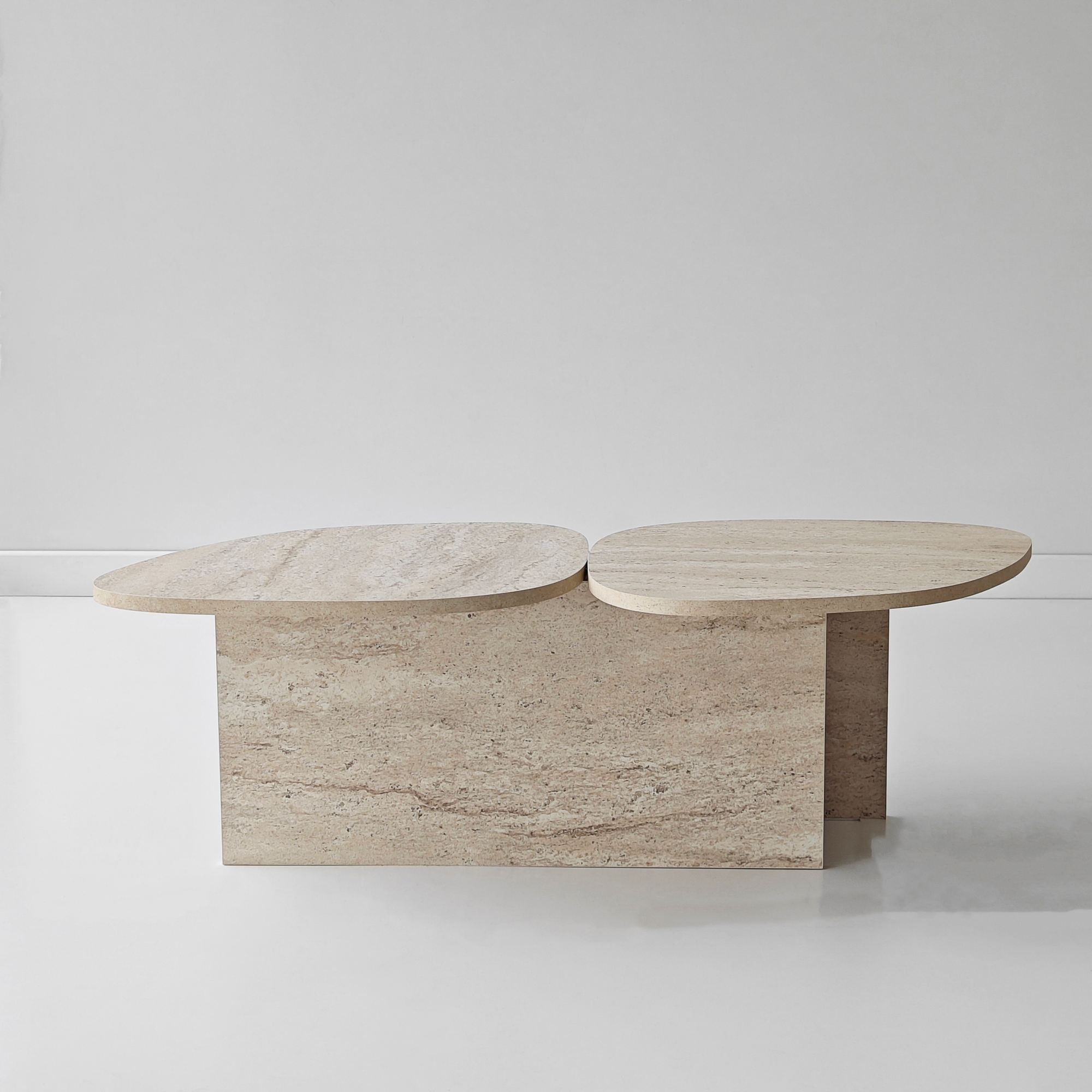 Masă de cafea Stones, 125 x 38 x 60 cm, PAL melaminat, design compact — imaginea 6