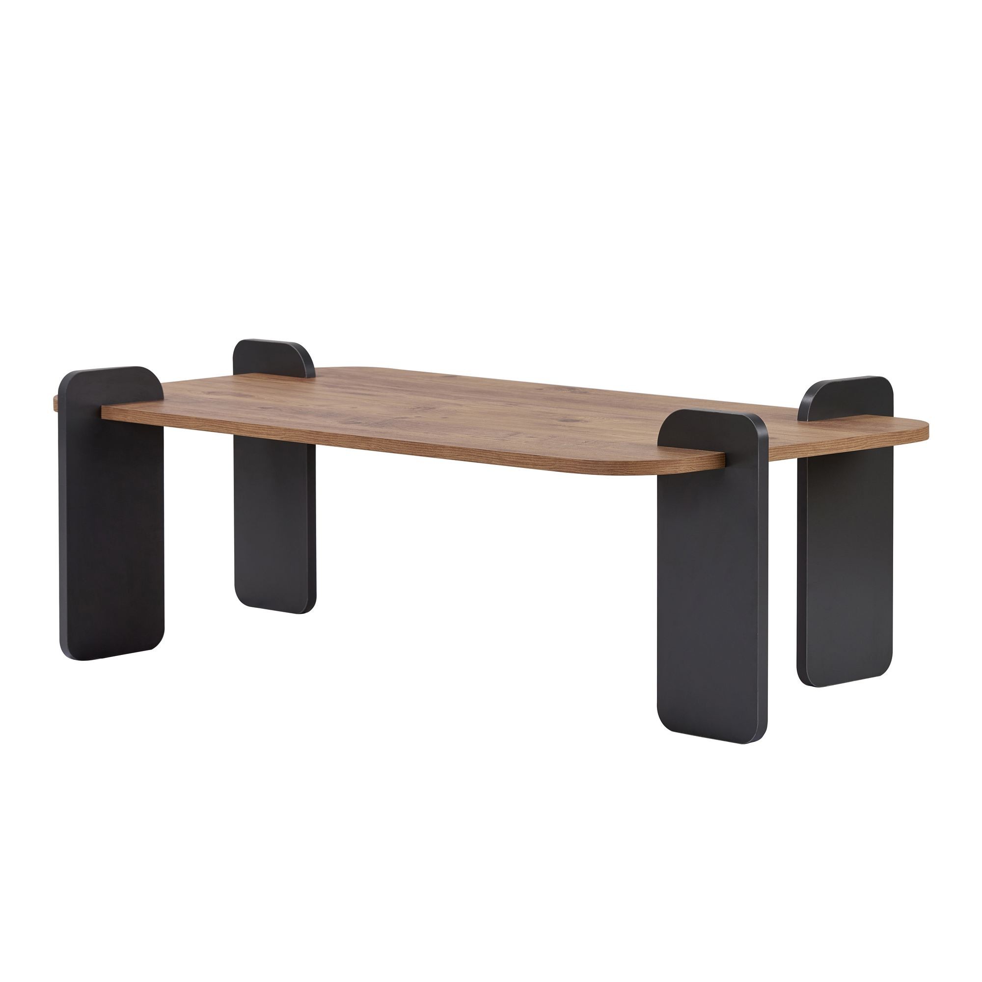 Masă de cafea Renard, 147 x 35 x 87 cm, PAL melaminat, design compact — imaginea 2