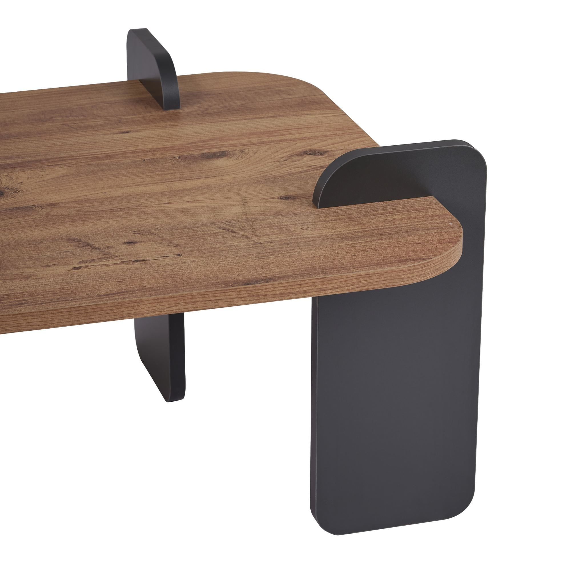 Masă de cafea Renard, 147 x 35 x 87 cm, PAL melaminat, design compact — imaginea 5
