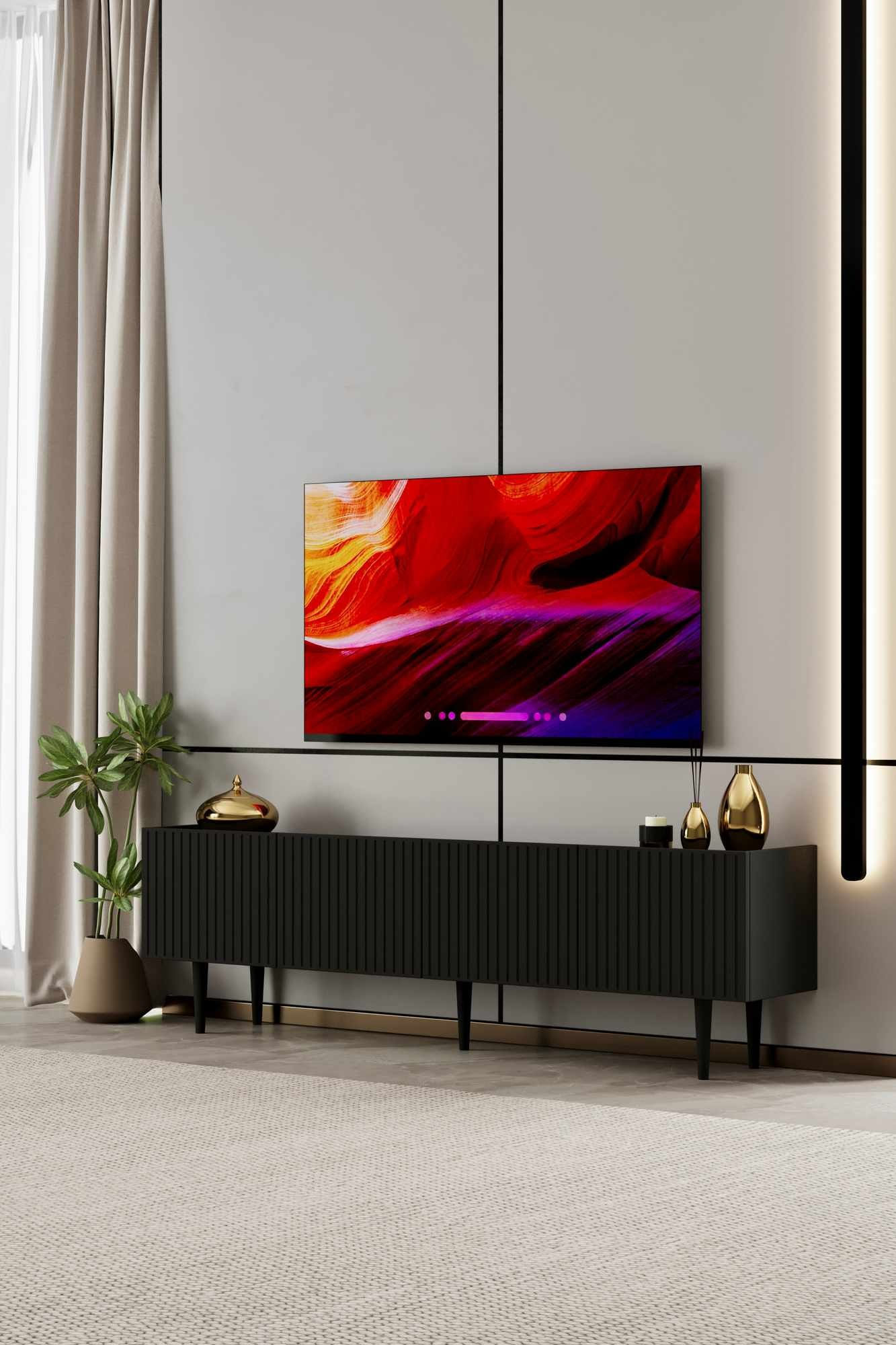 Comodă TV Capella 160, 160 x 50 x 29 cm, MDF, capacitate 29 kg — imaginea 2