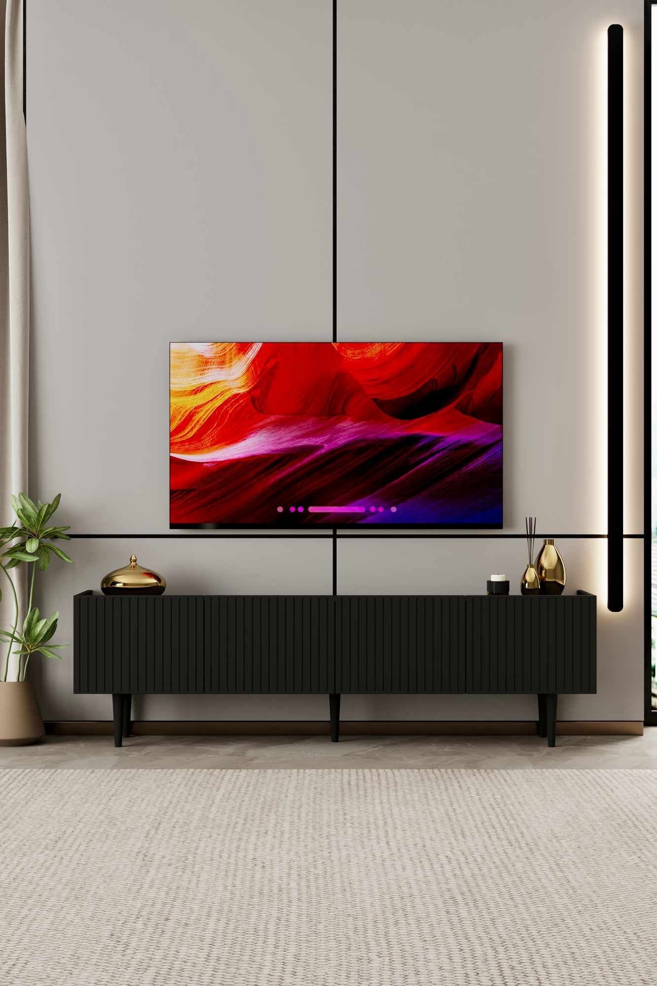 Comodă TV Capella 160, 160 x 50 x 29 cm, MDF, capacitate 29 kg — imaginea 5